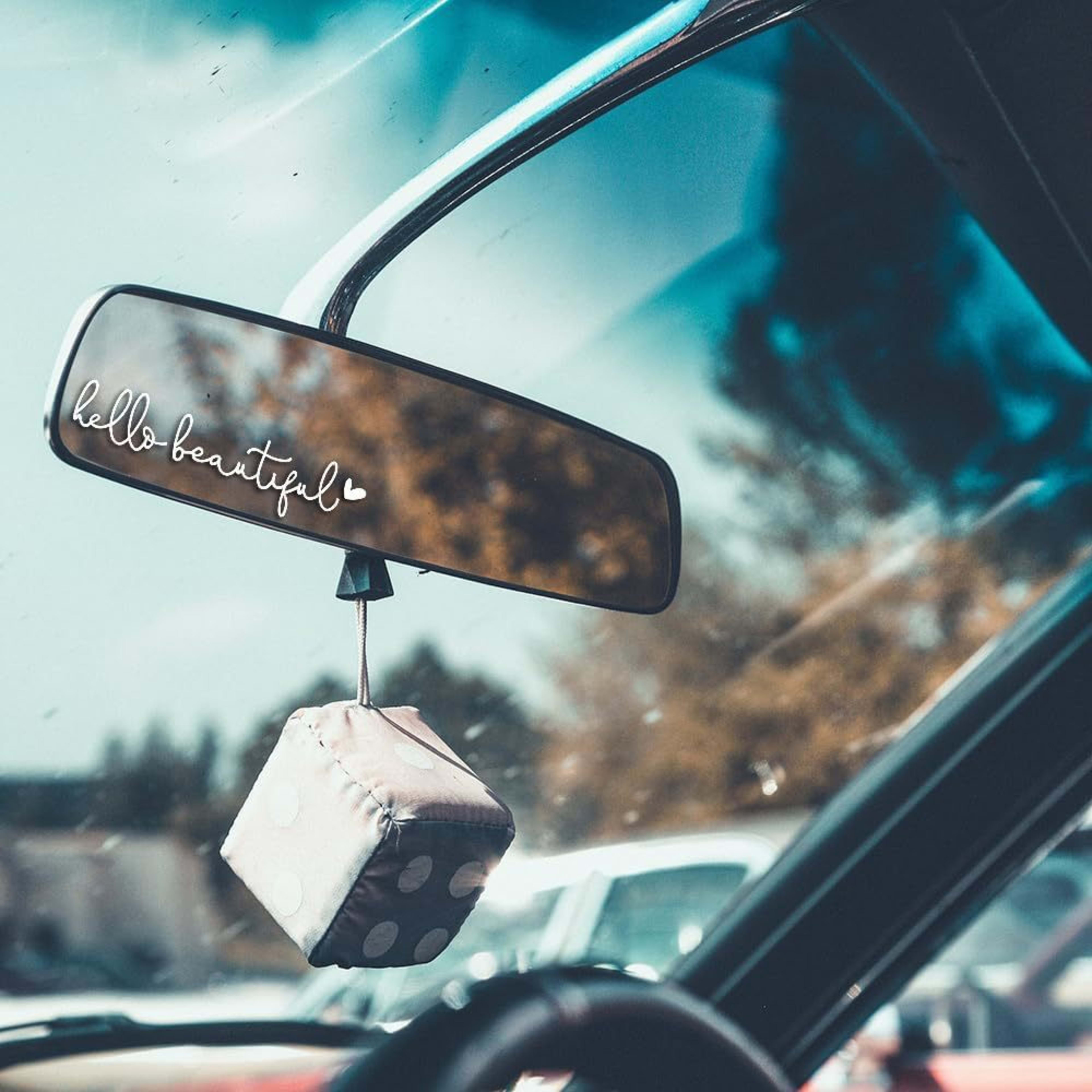Hello Beautiful Car Rearview Mirror Stickers 17