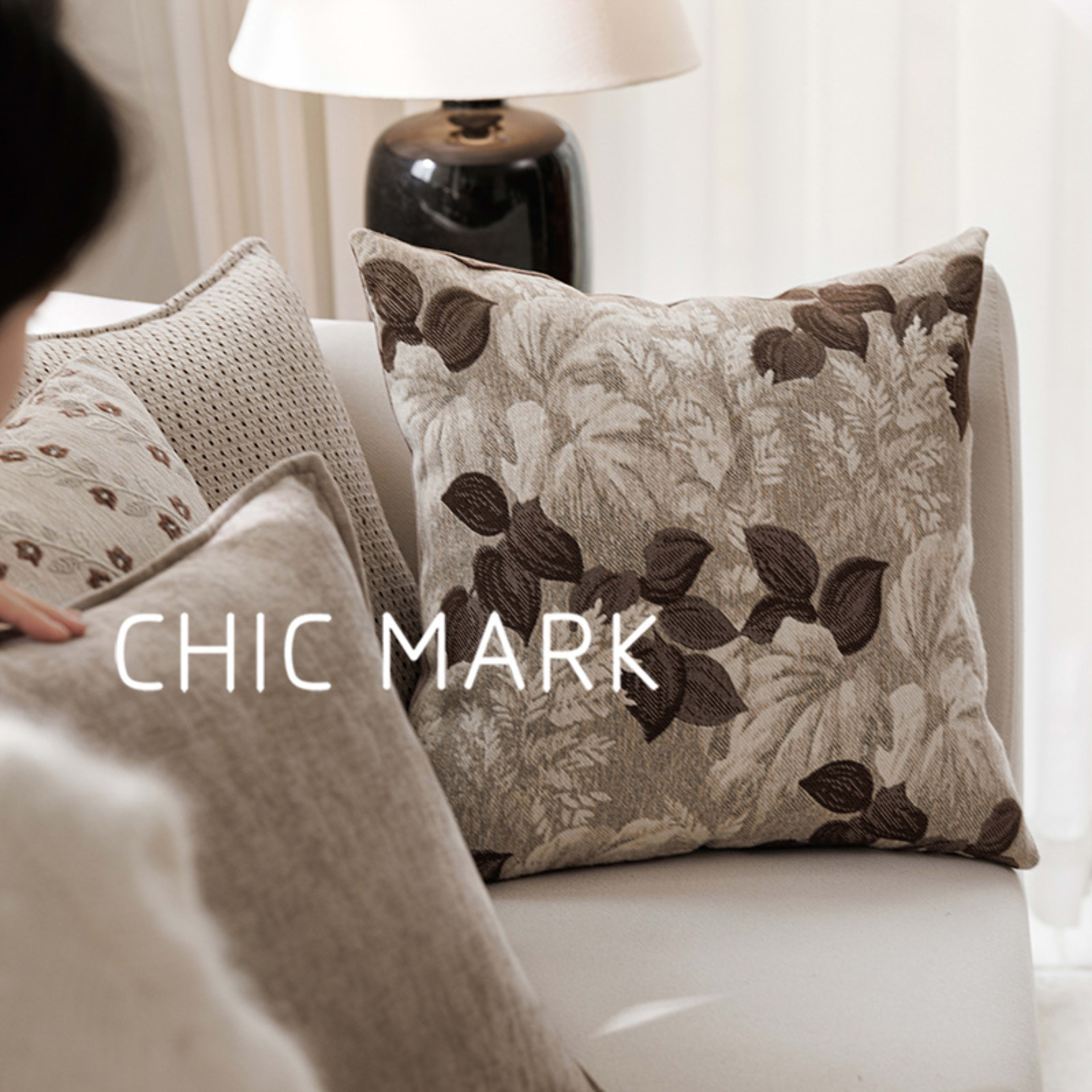 Simple Versatile Jacquard-woven Throw Pillow Square Back Cushion 7