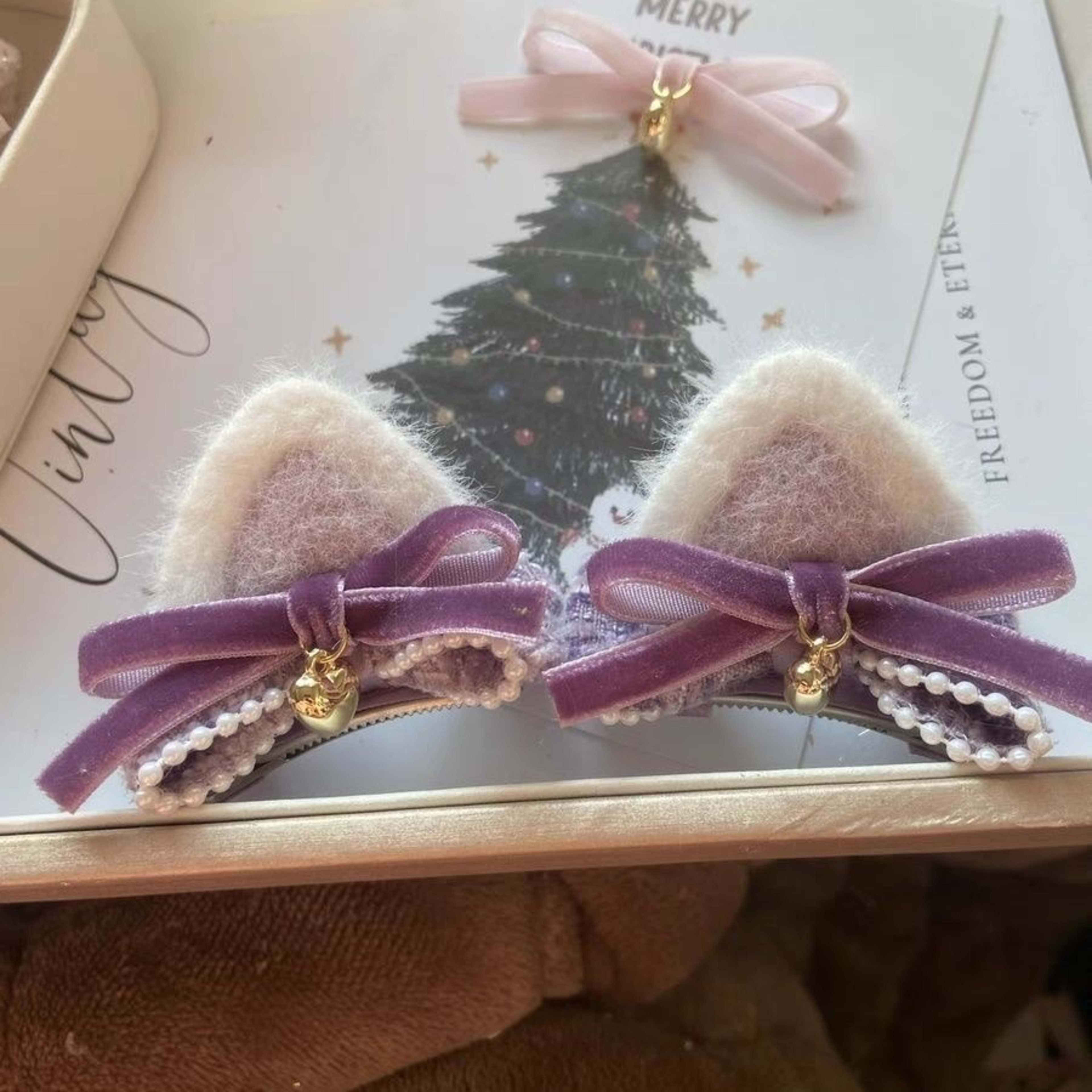 Cute Cat-ear Bow Hair Clip 4