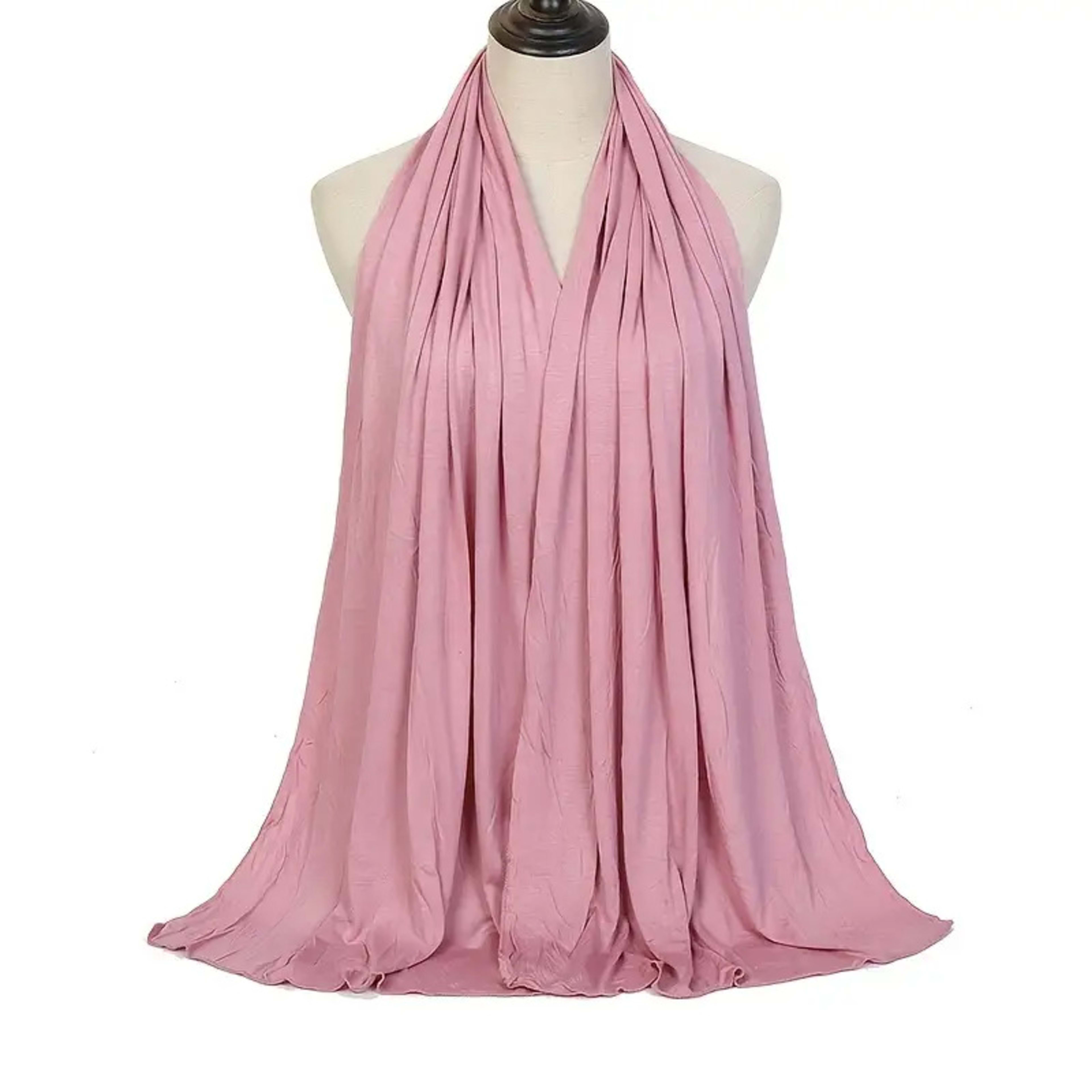 Modal Solid Color Long Scarf Headscarf Wholesale High-Quality Breathable 14