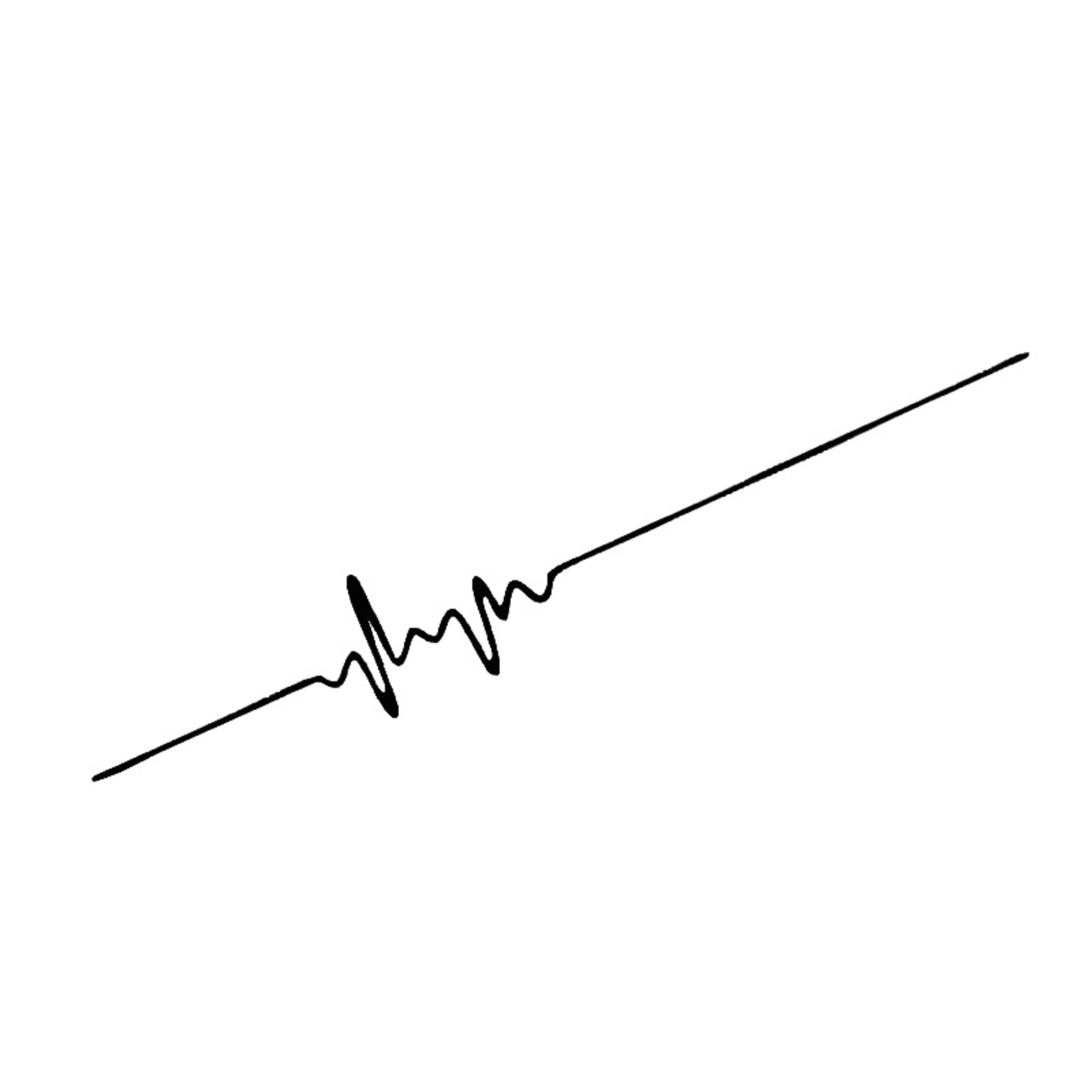 Car ECG Creative Heartbeat Motorcycle Body Bumper Decorative Stickers 11