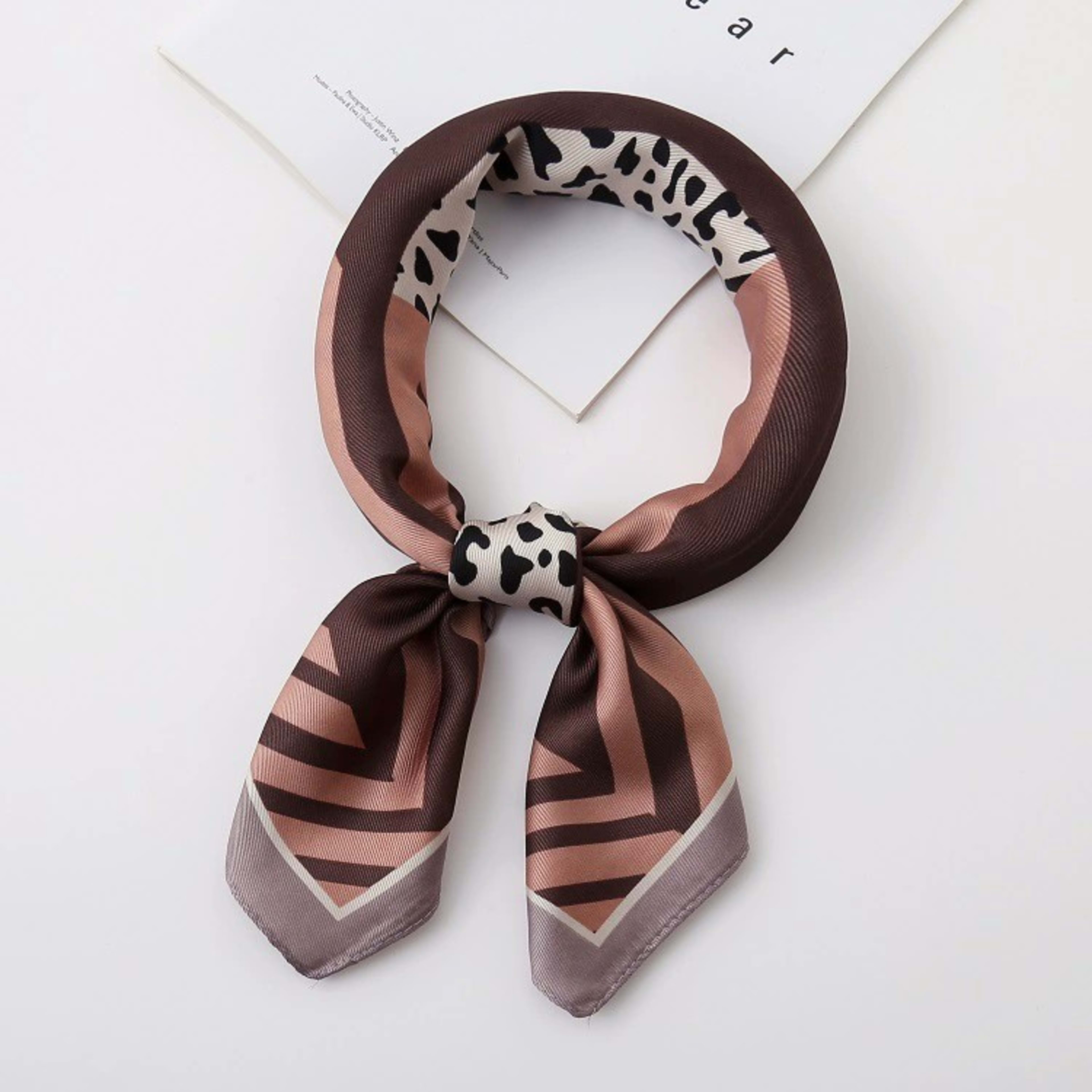 New High-end Twill Silk-look Square Scarf 54
