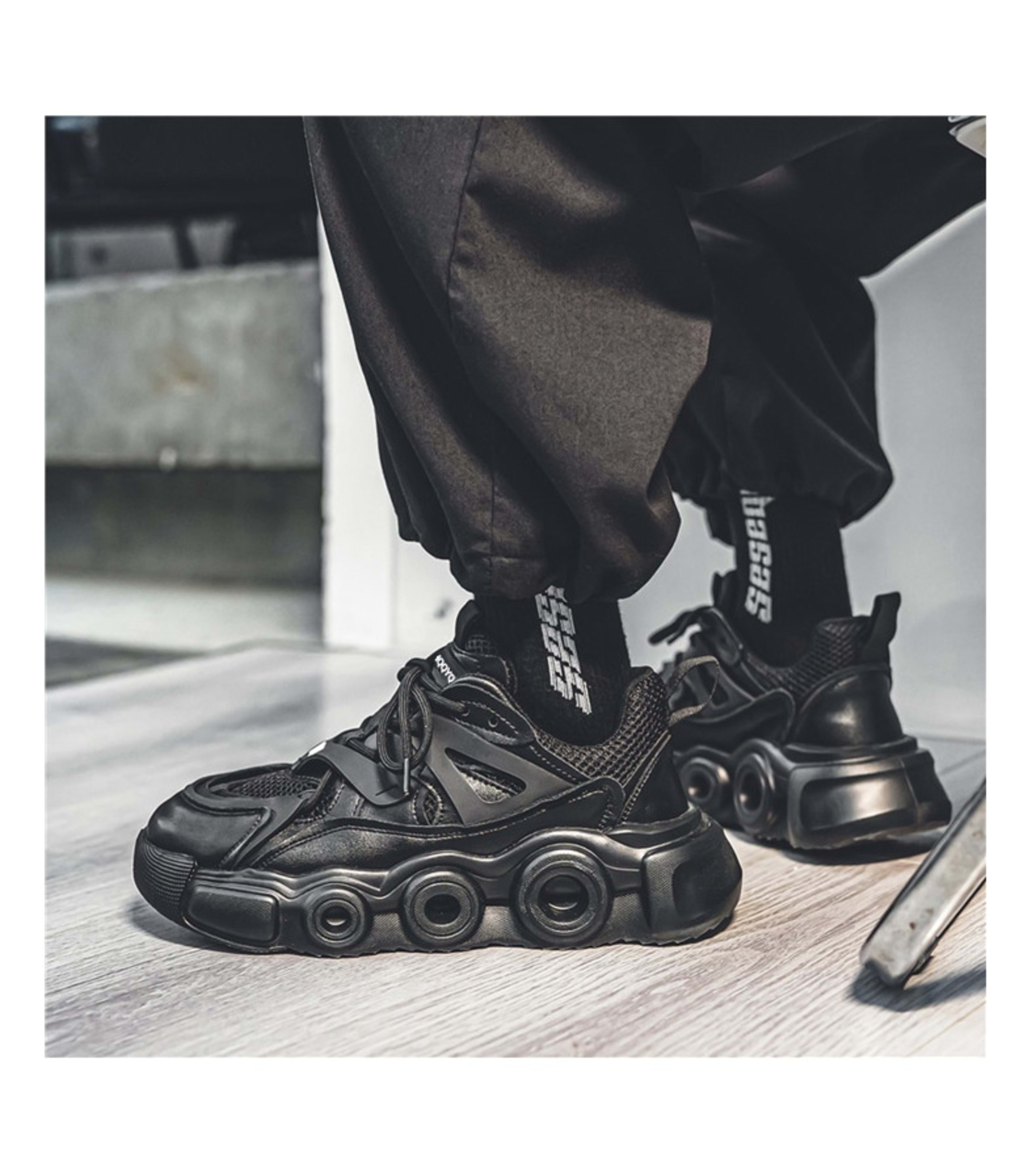 Men's Breathable Mesh Thick Sole Height Increasing Fashion All-match Casual Sneaker 13