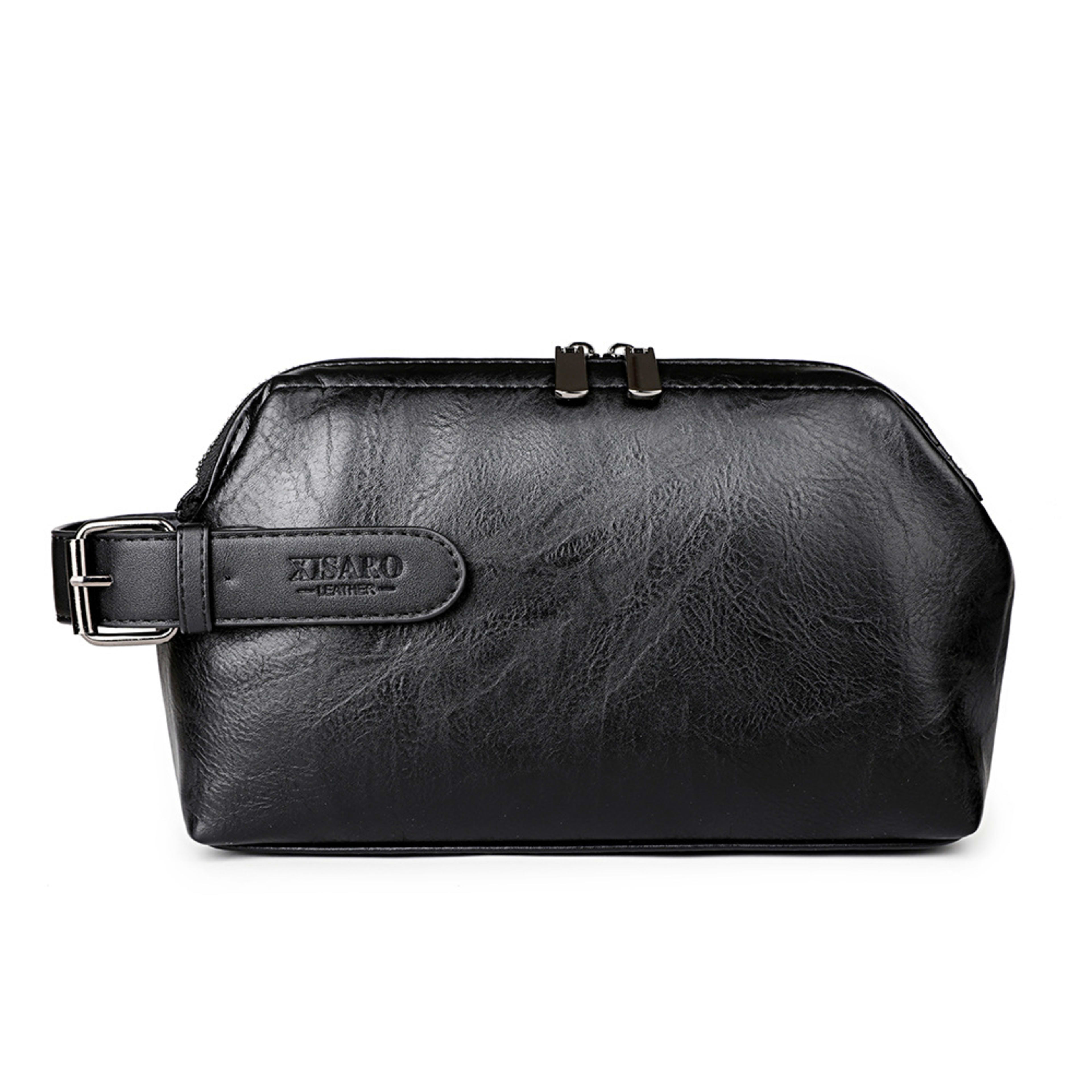 Large Capacity Business Casual Men's Soft Leather Handbag 3