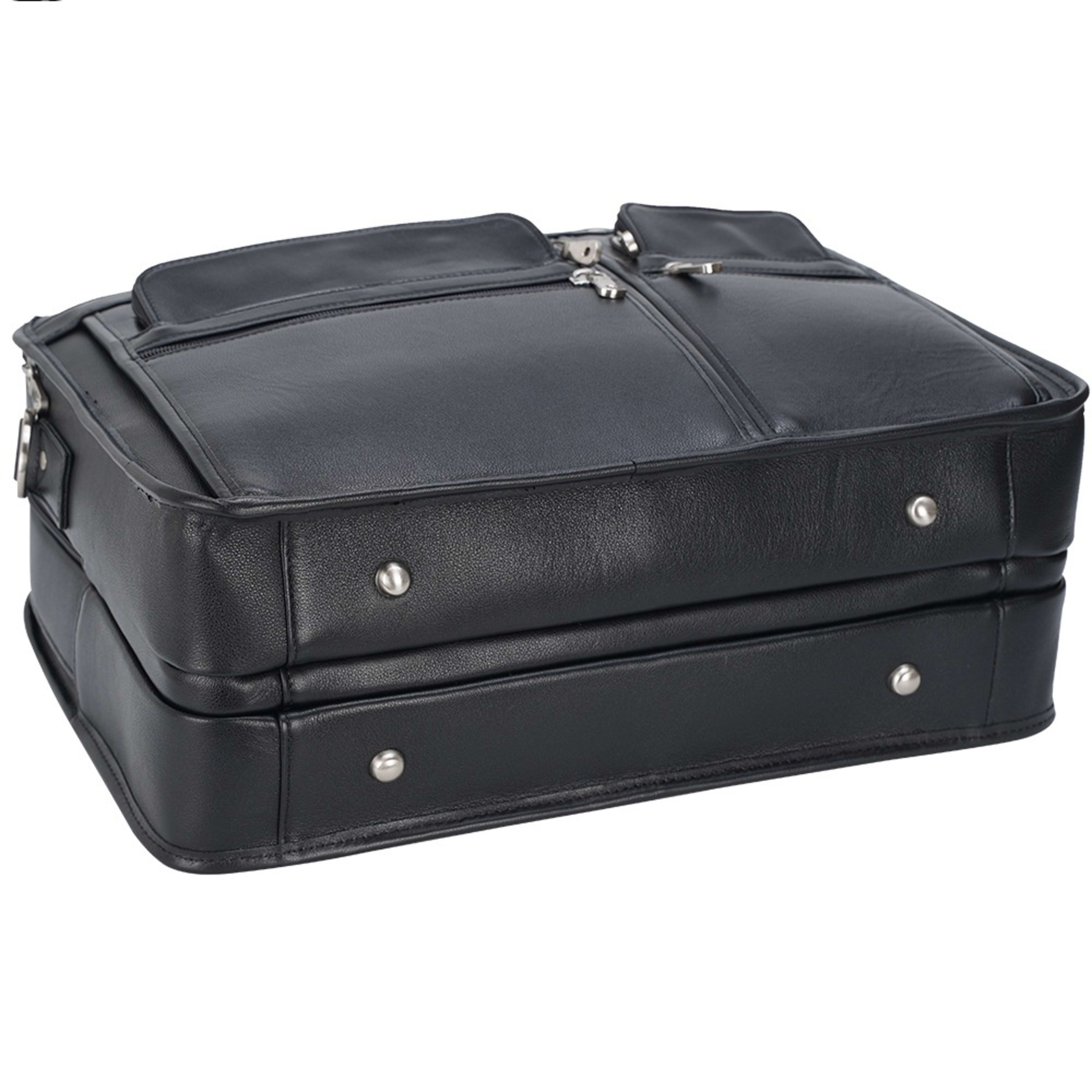 Tiding Leather Leather Business First Layer Cowhide 17-inch Laptop Bag 9