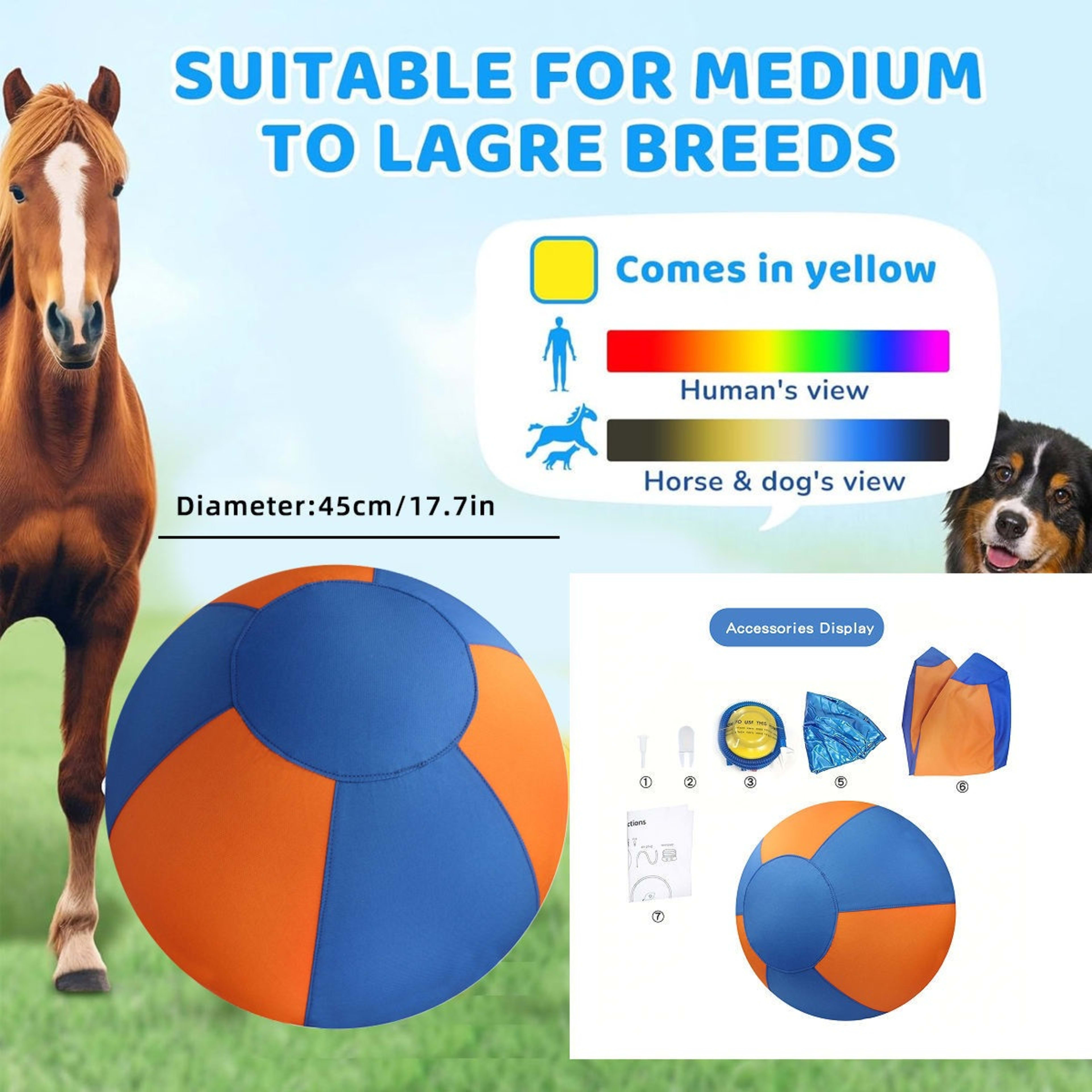 Outdoor Pet Toy Training Inflatable Self-Throwing Ball 4