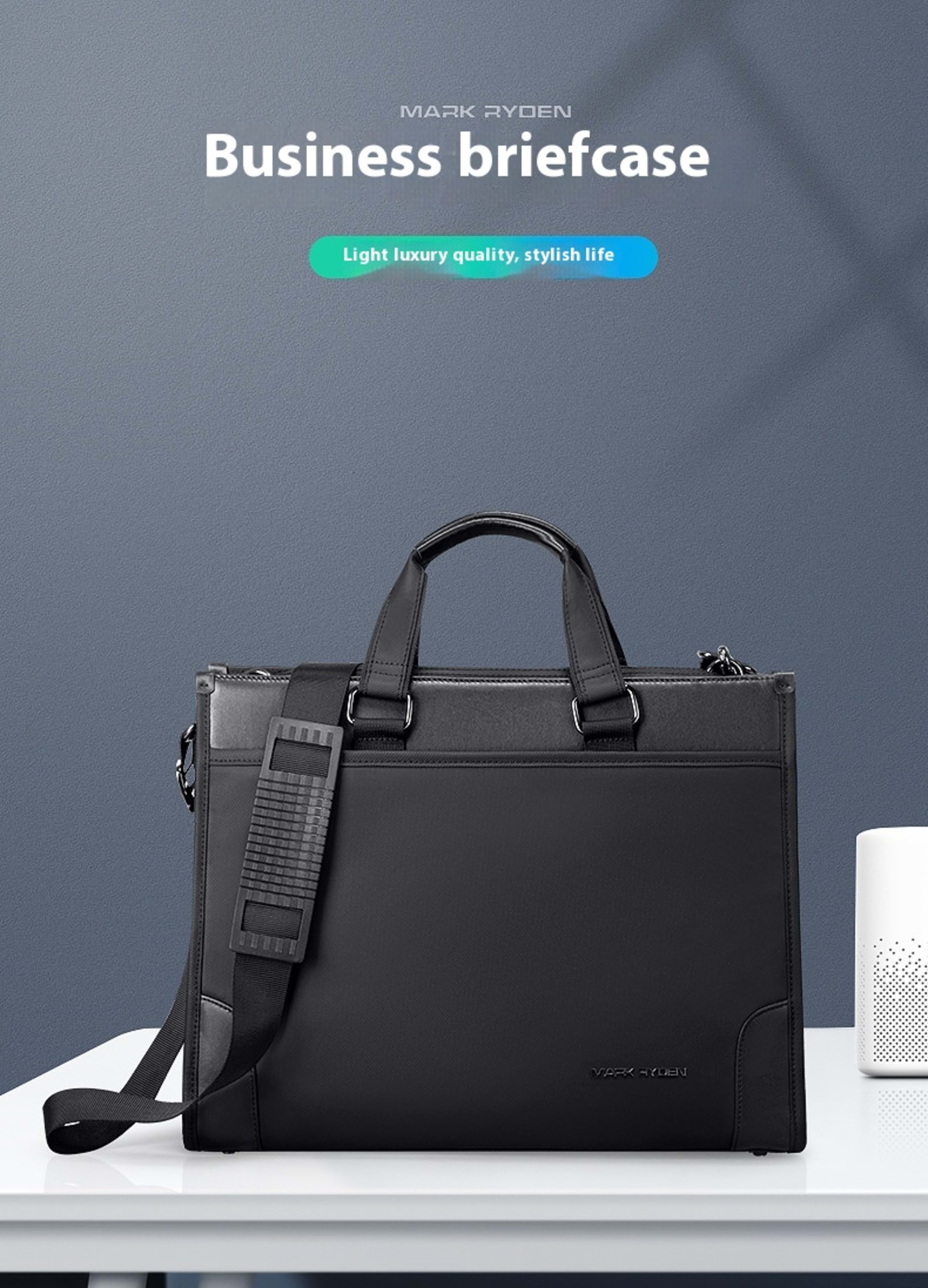 Men's Business Handheld Notebook Computer Briefcase 19