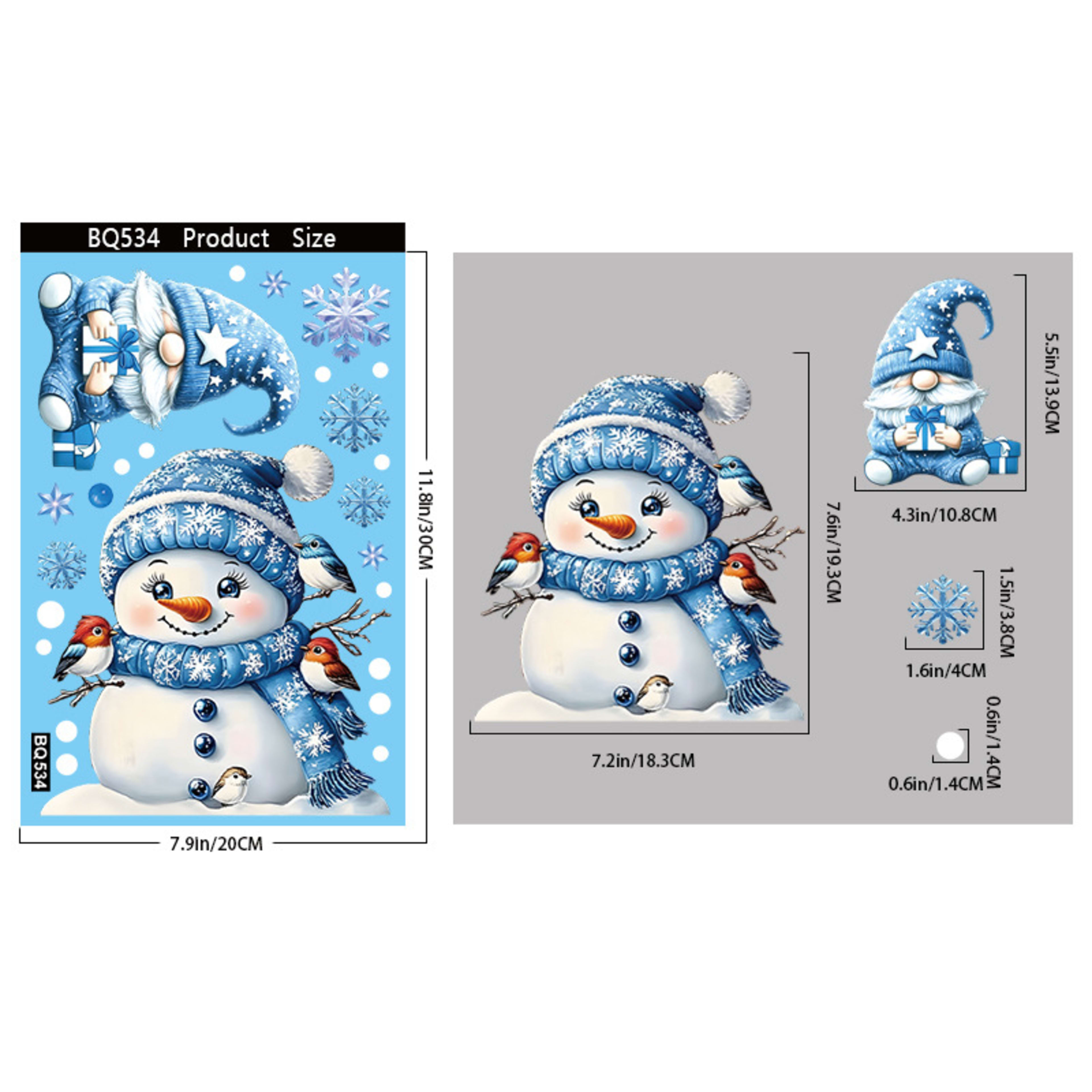 Christmas Party Decorative Creative Glass Sticker 2