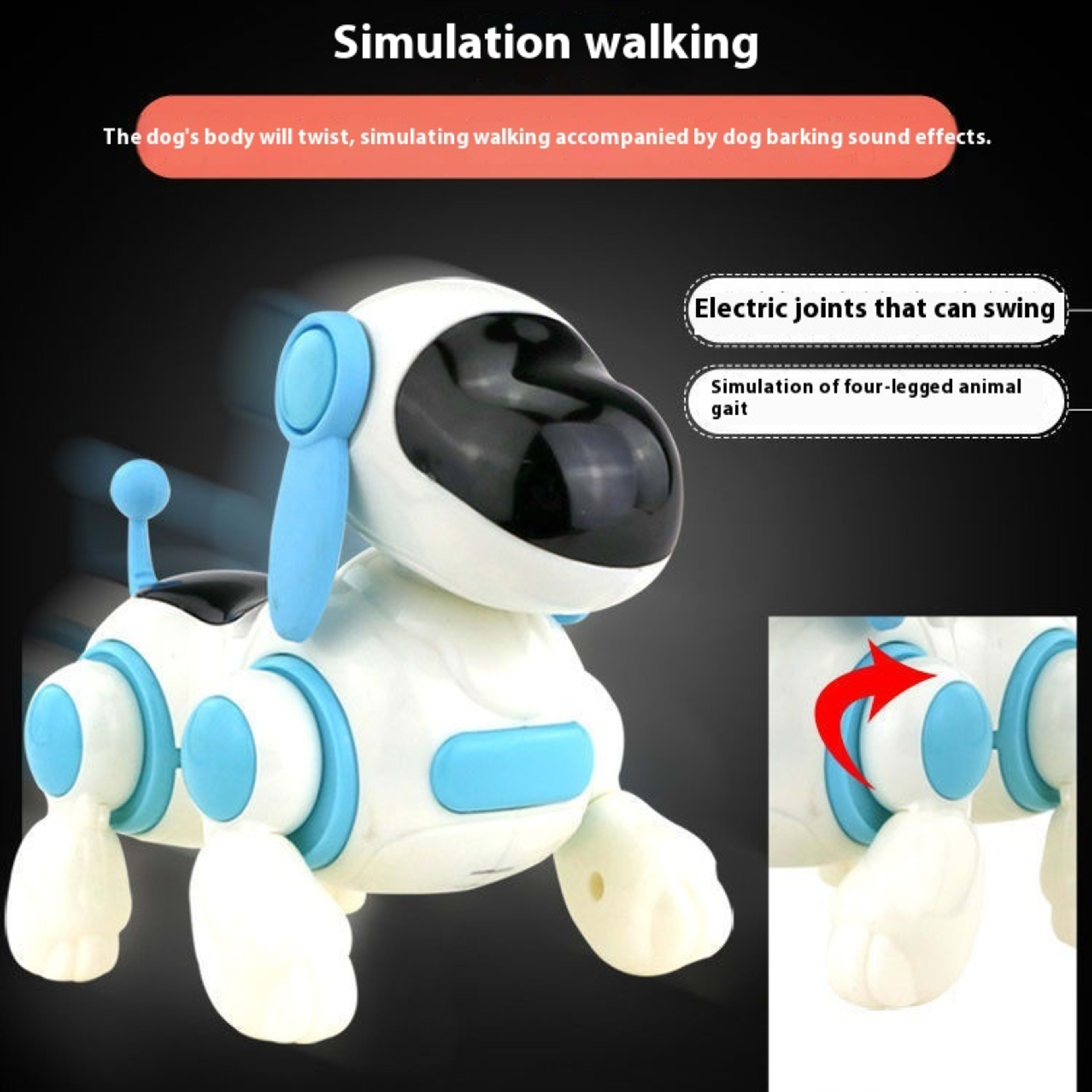 Children's Educational Crawling Simulation Electric Walking Music Dog Toy 4