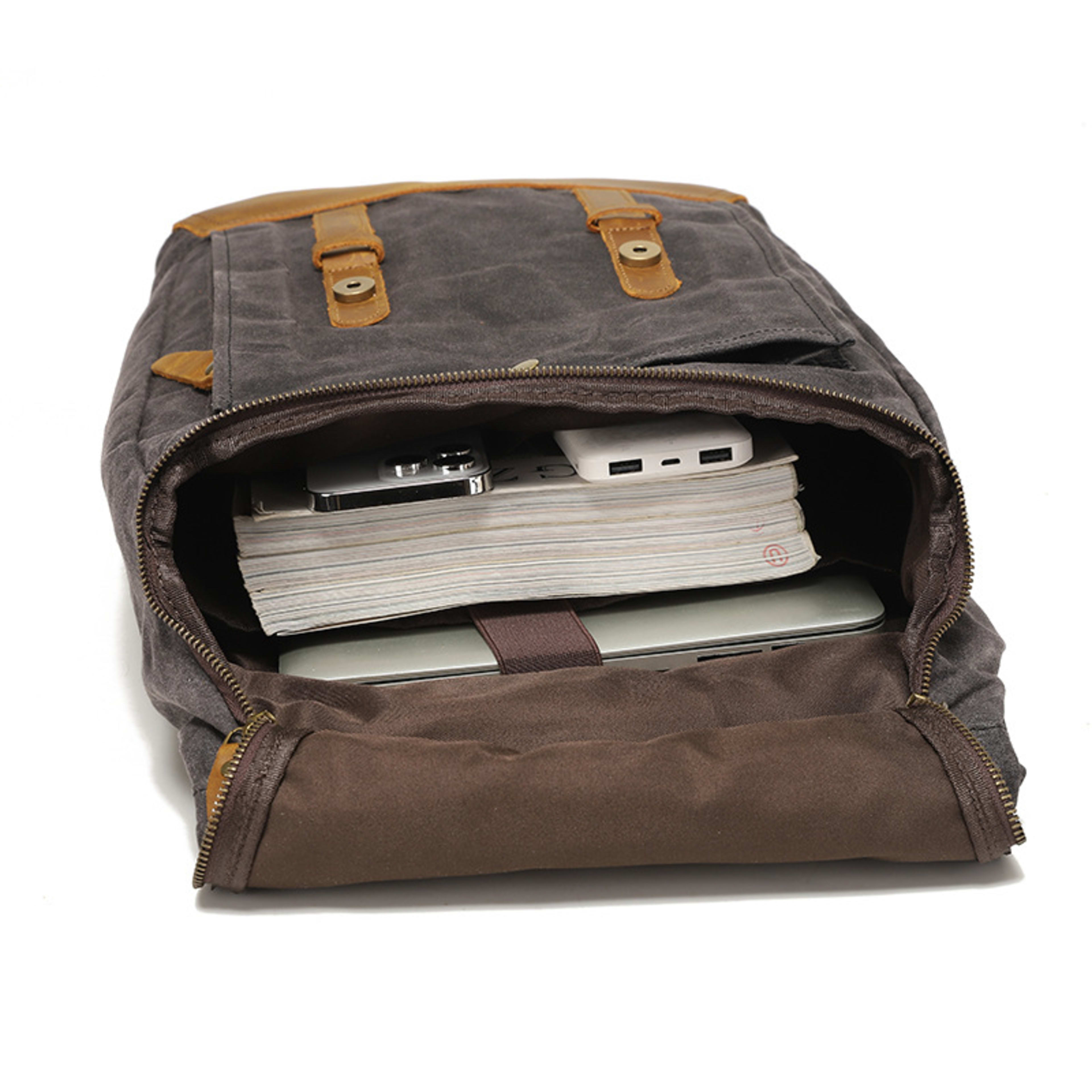 Outdoor Canvas Waterproof Sports Travel Backpack 7