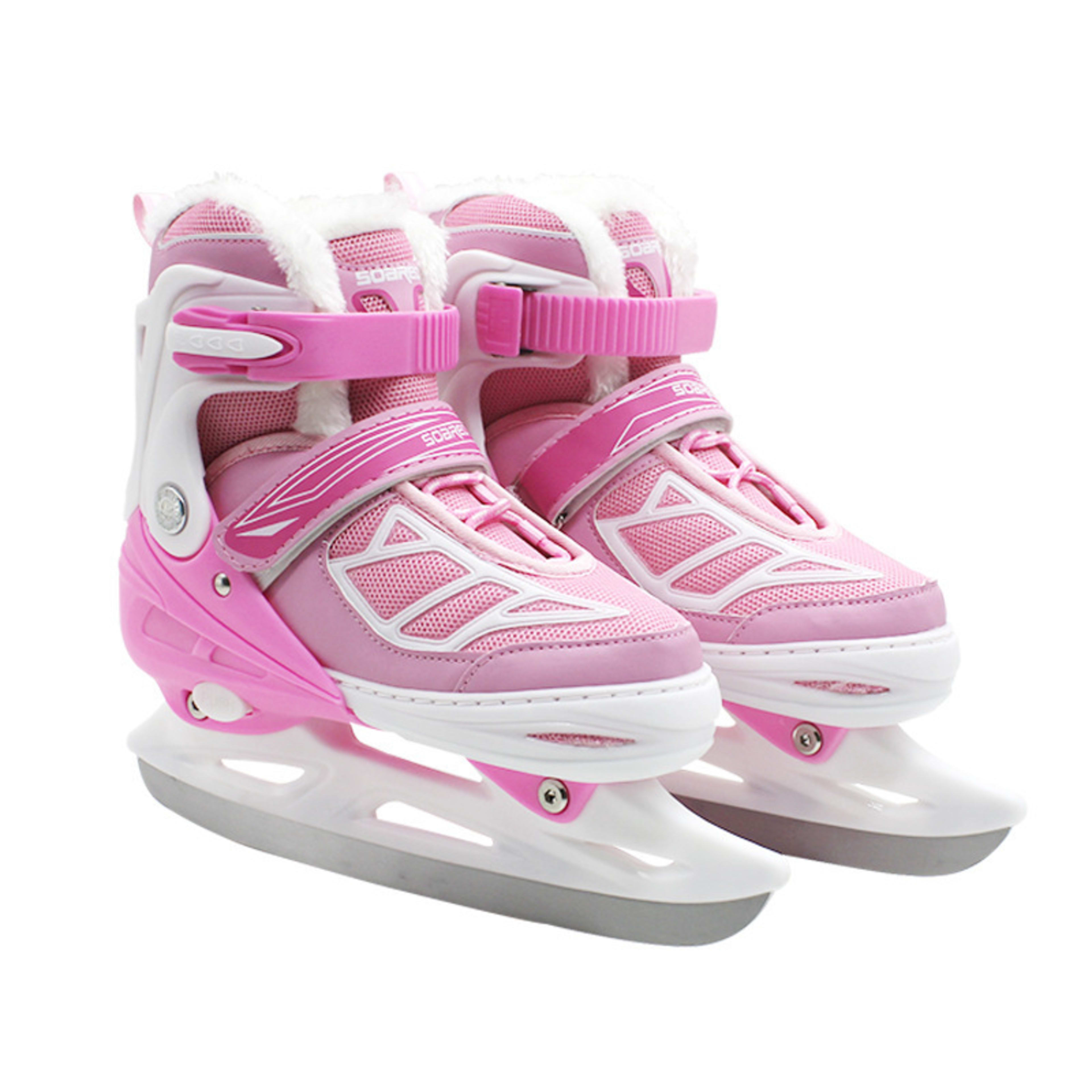 Children's Plush Insulated Adjustable Ice Skate Shoes 4