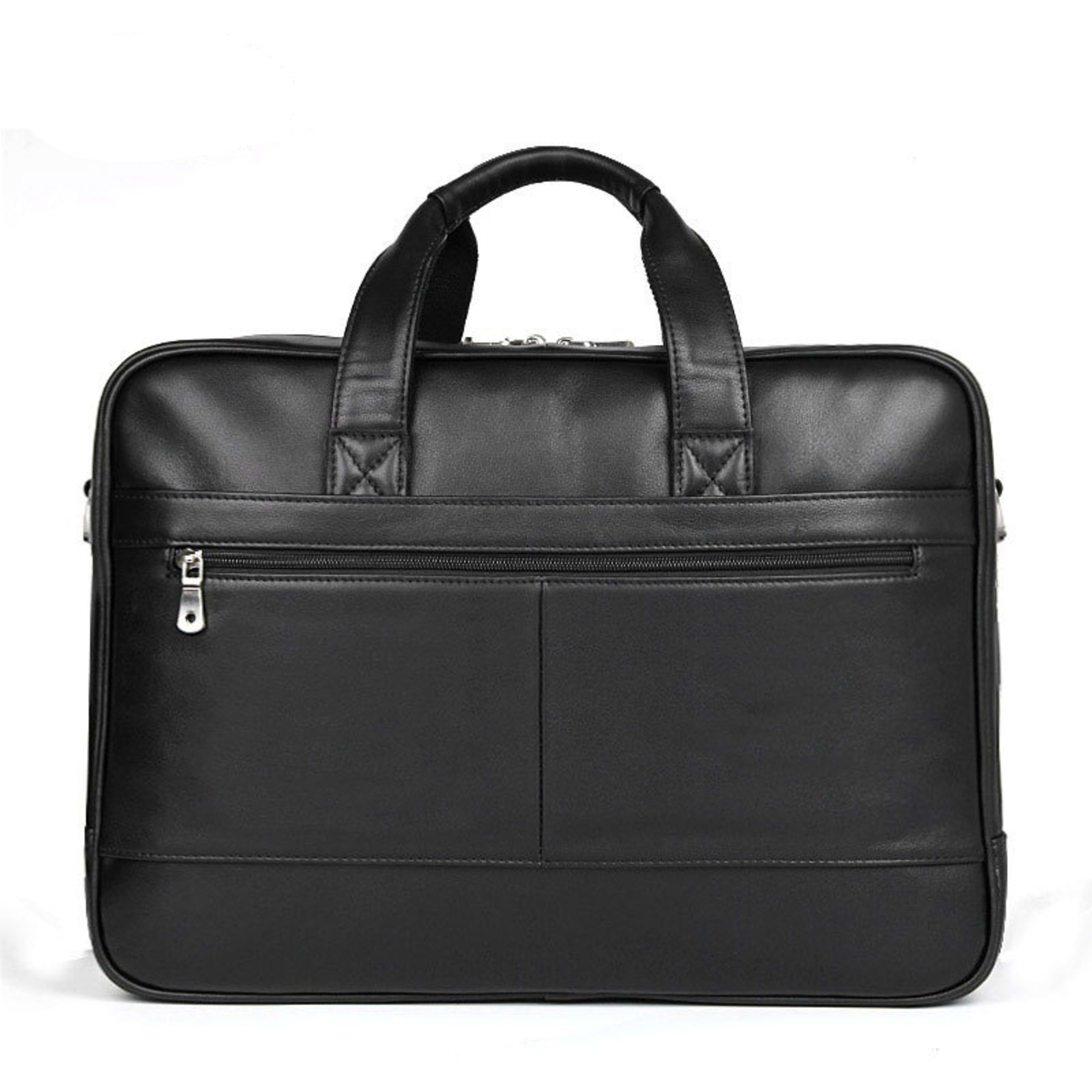 Leather Handbag Briefcase Napa Leather Comfortable Texture Men's Real-leather Bag 17