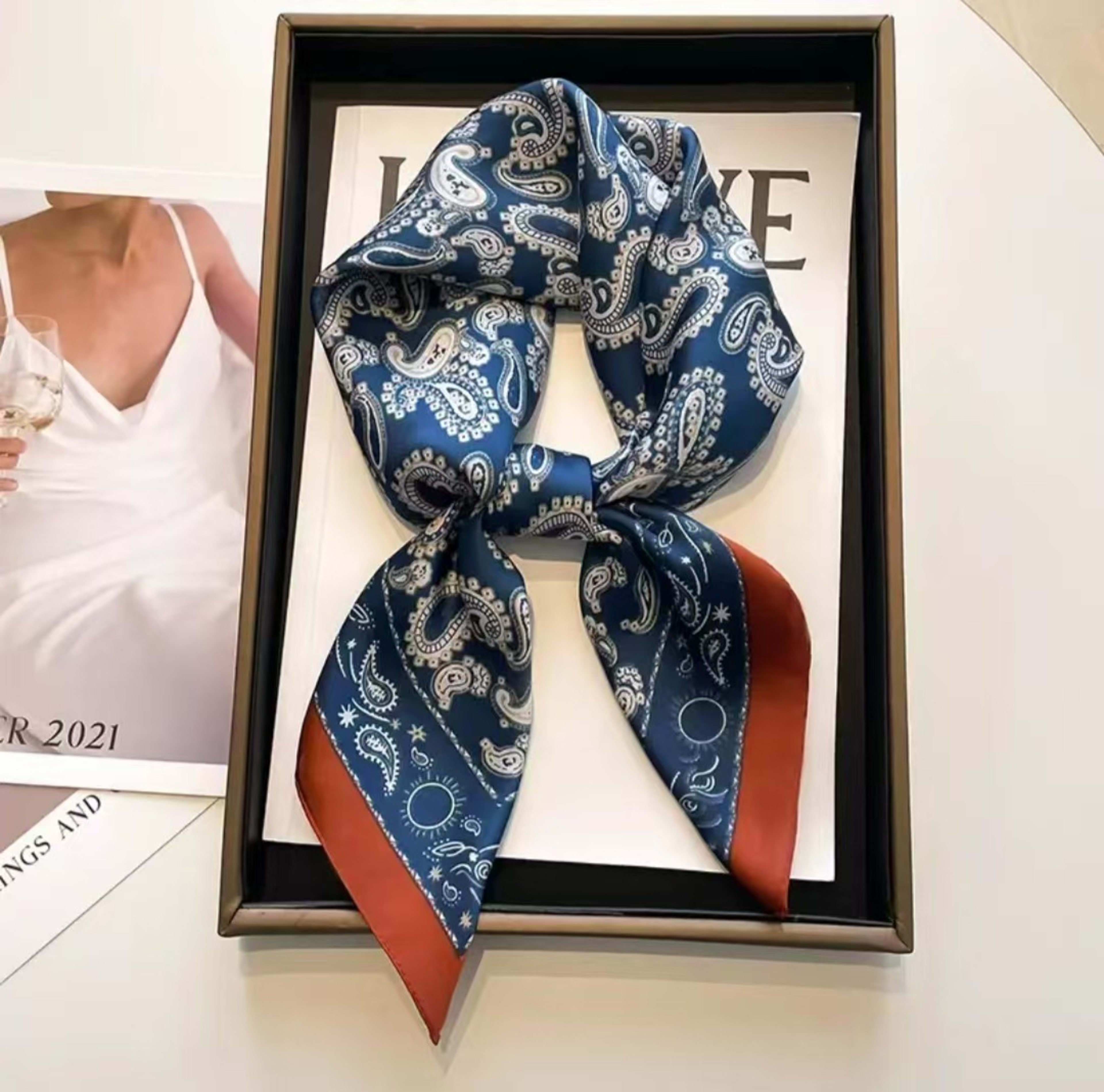 New Womens Versatile Square Silk Scarf 13