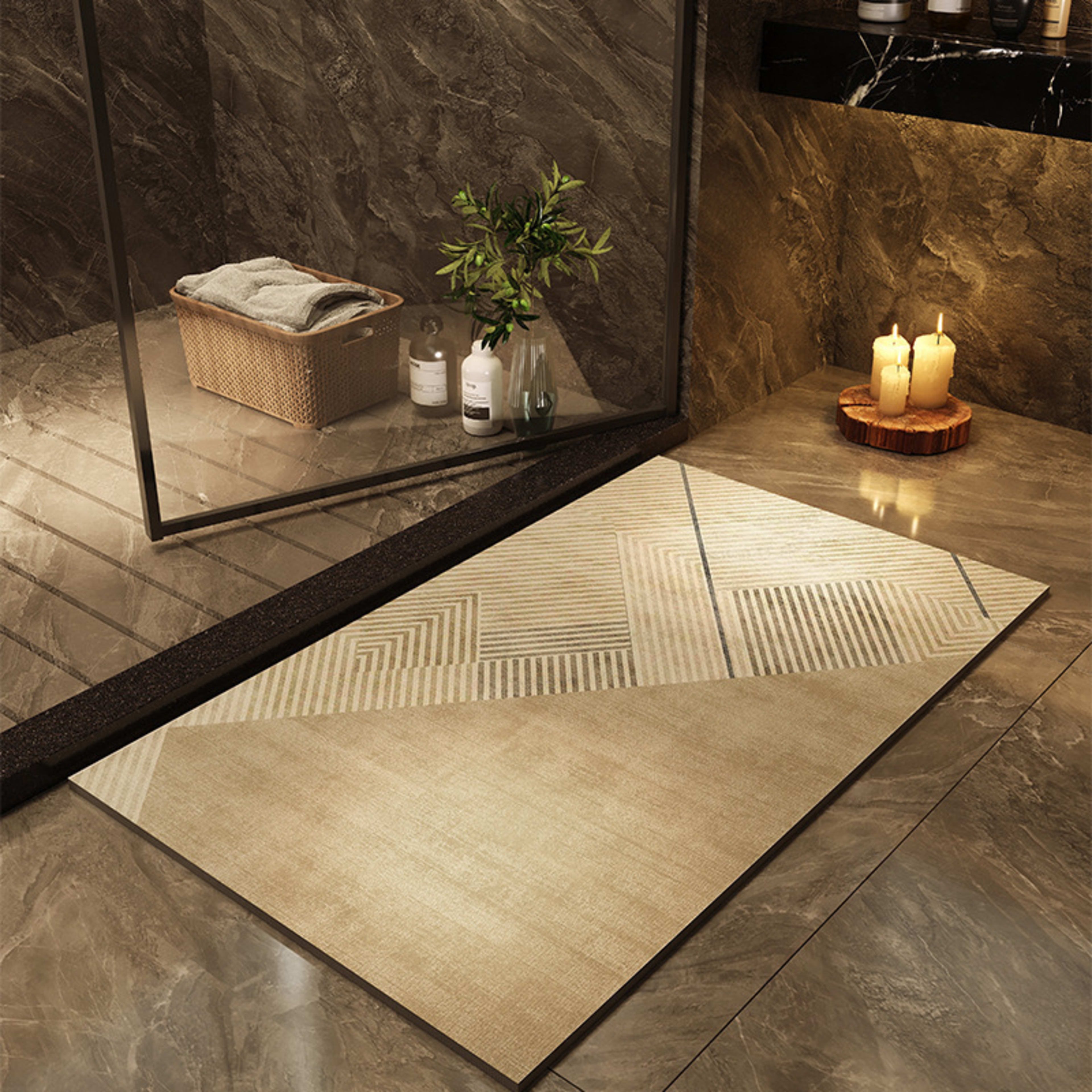 Printed Quick-drying Water-absorbent Bathroom Floor Mat 10