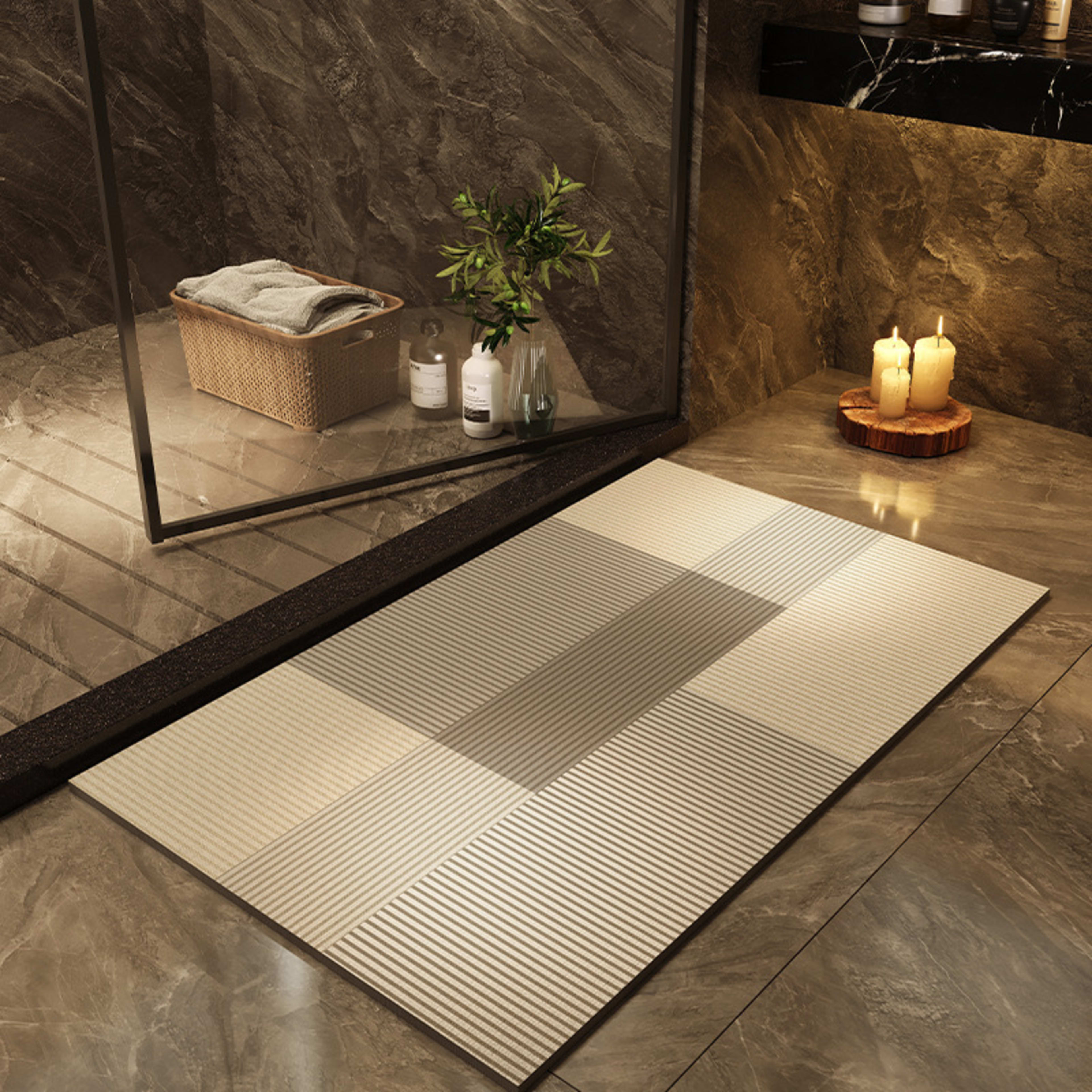 Printed Quick-drying Water-absorbent Bathroom Floor Mat 15