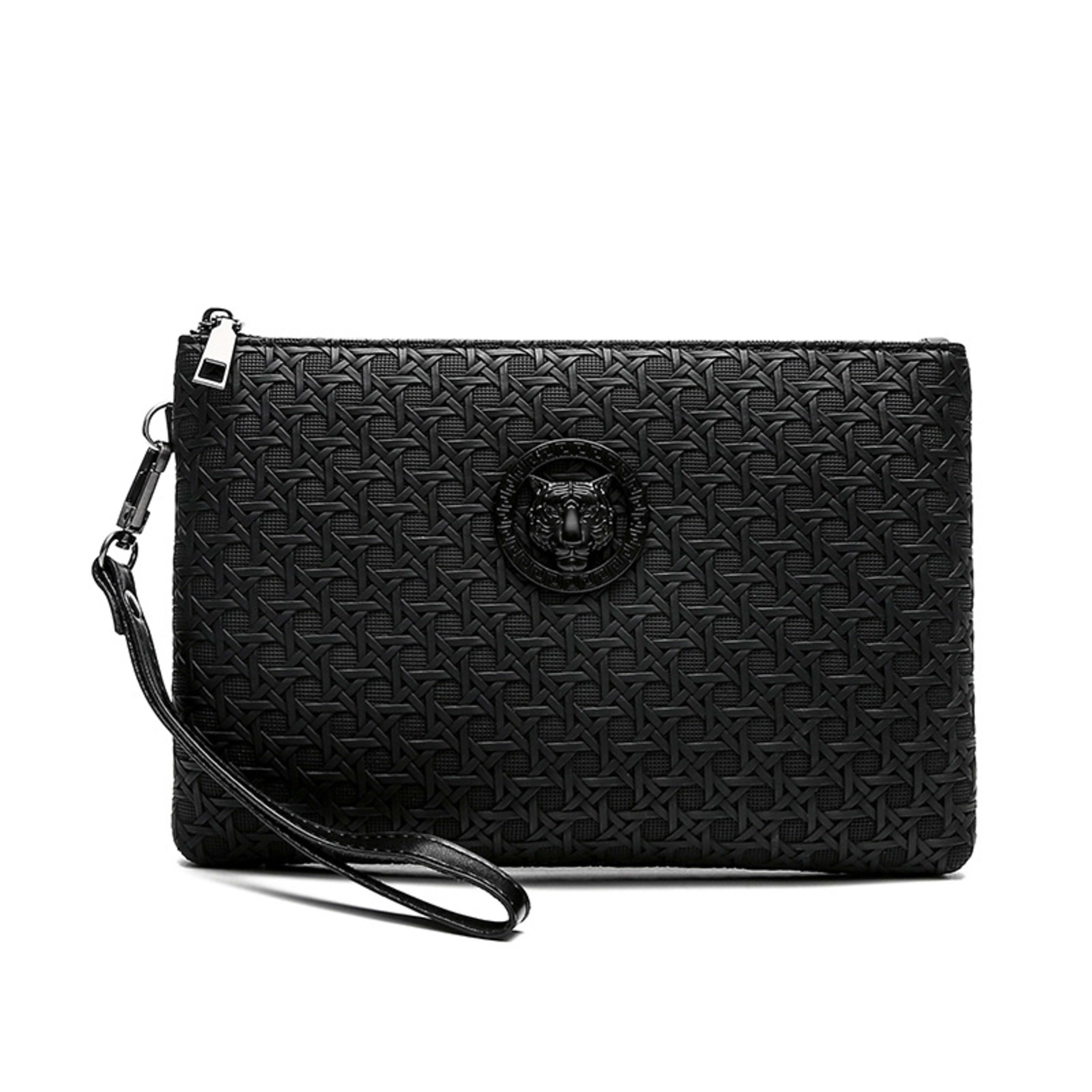 Woven-texture Personalized Clutch With A Simple Minimalist Design And Large Capacity 5