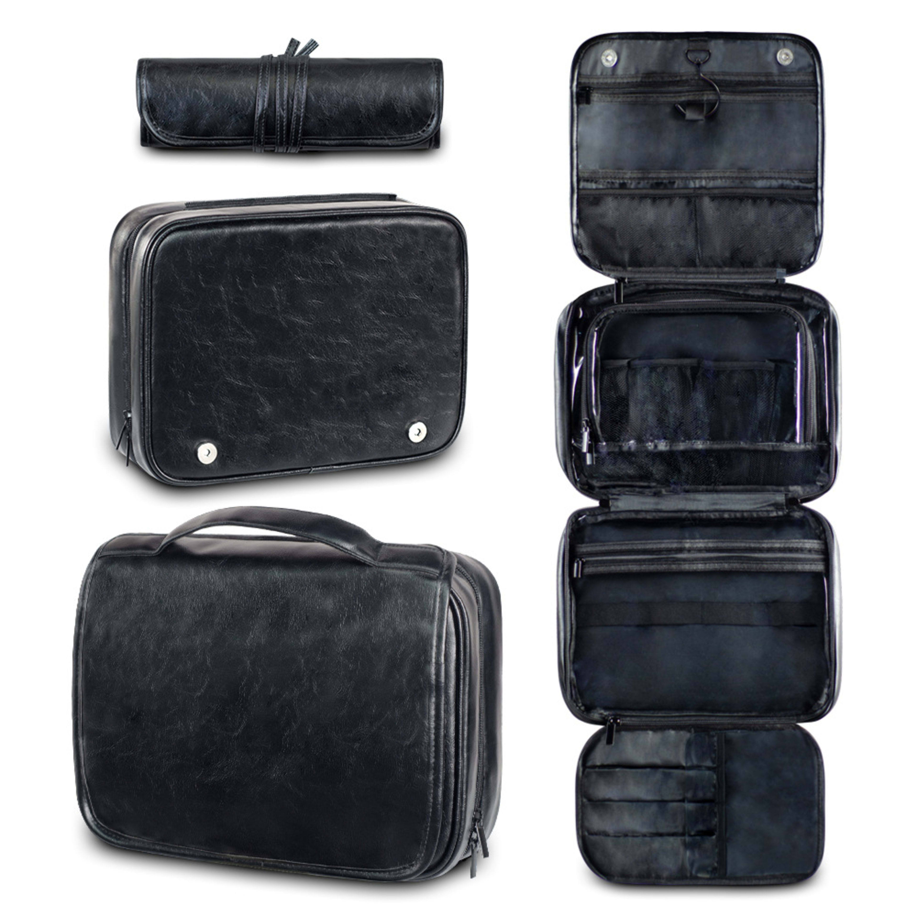Men's Business Pu Wash Large Capacity High Sense Storage Bag 3