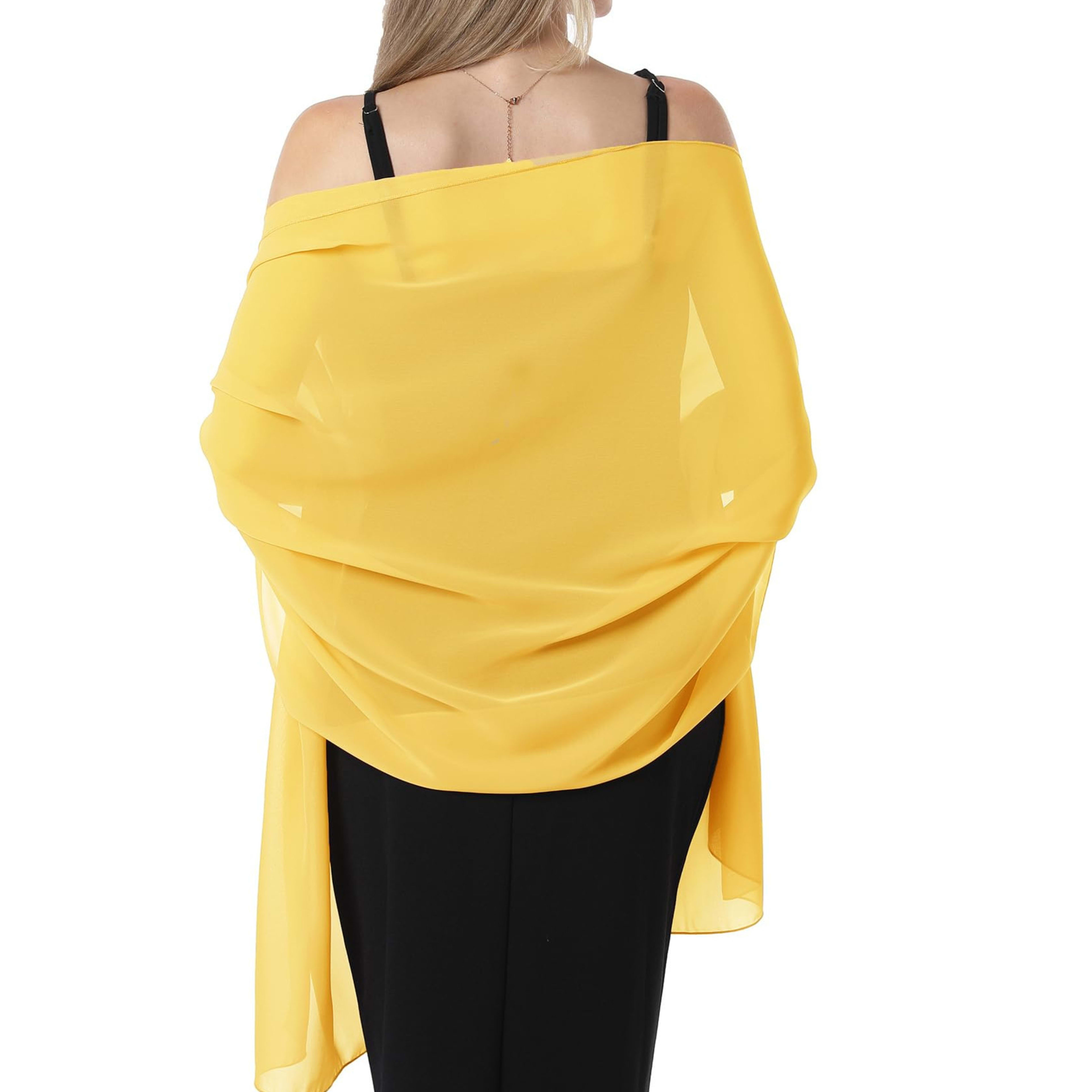 Chiffon Scarf - Lightweight Evening Gown Accessory Wedding Shawl for Women 7