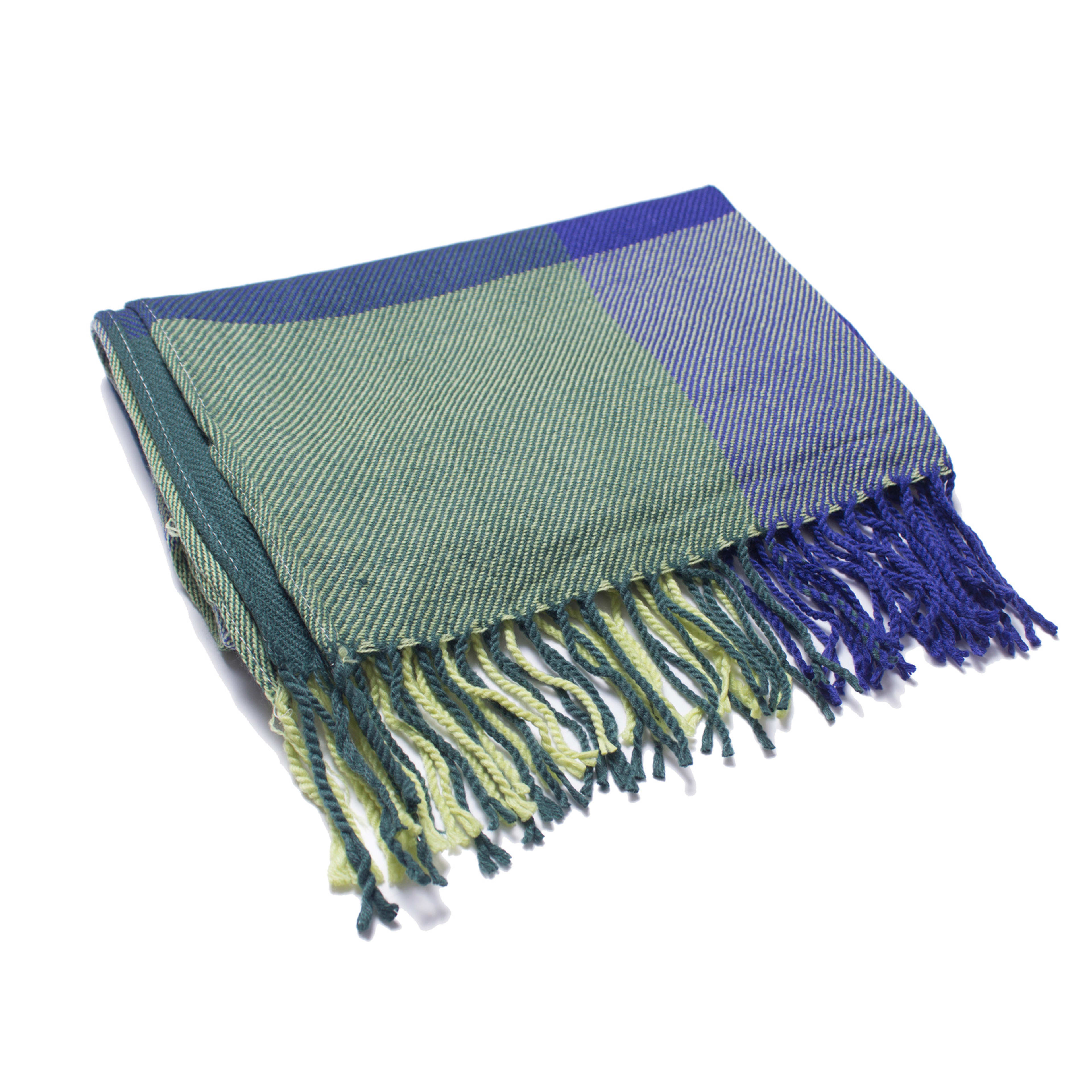 British-style Mens And Womens Couple Tassel Scarf With Large Plaid Pattern 33