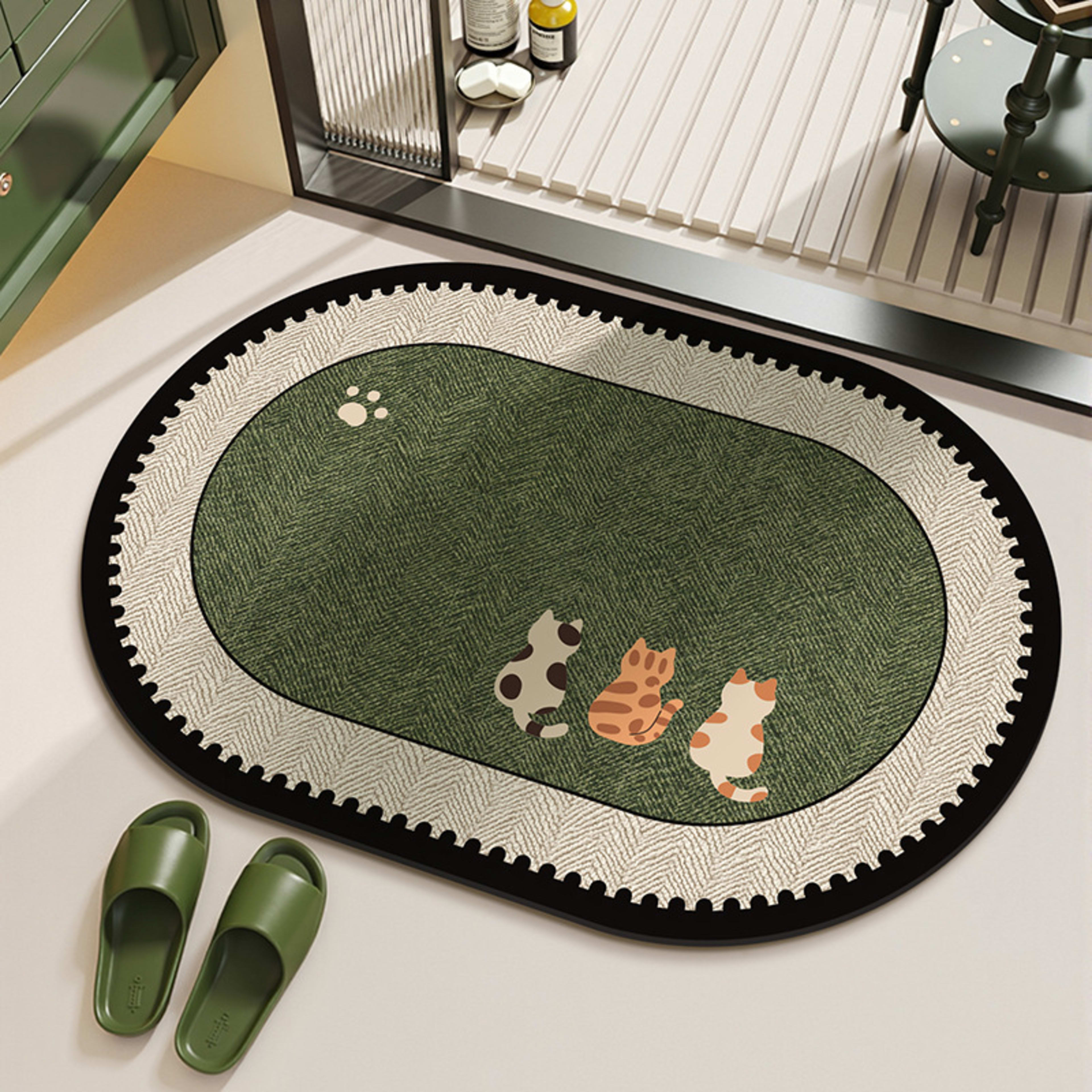 Stain-resistant Diatomaceous Earth Rug That Absorbs Water And Dries Quickly 2