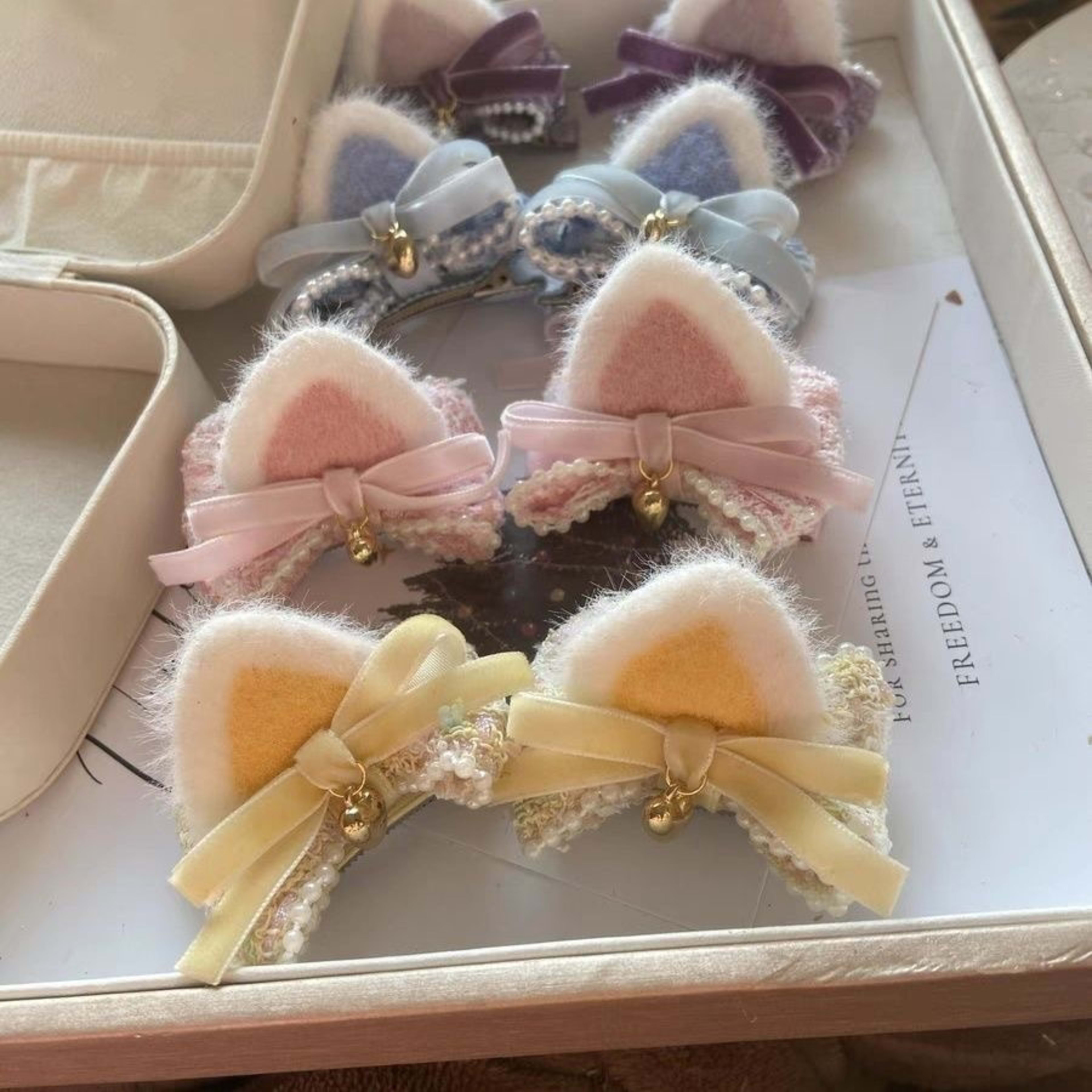 Cute Cat-ear Bow Hair Clip 2
