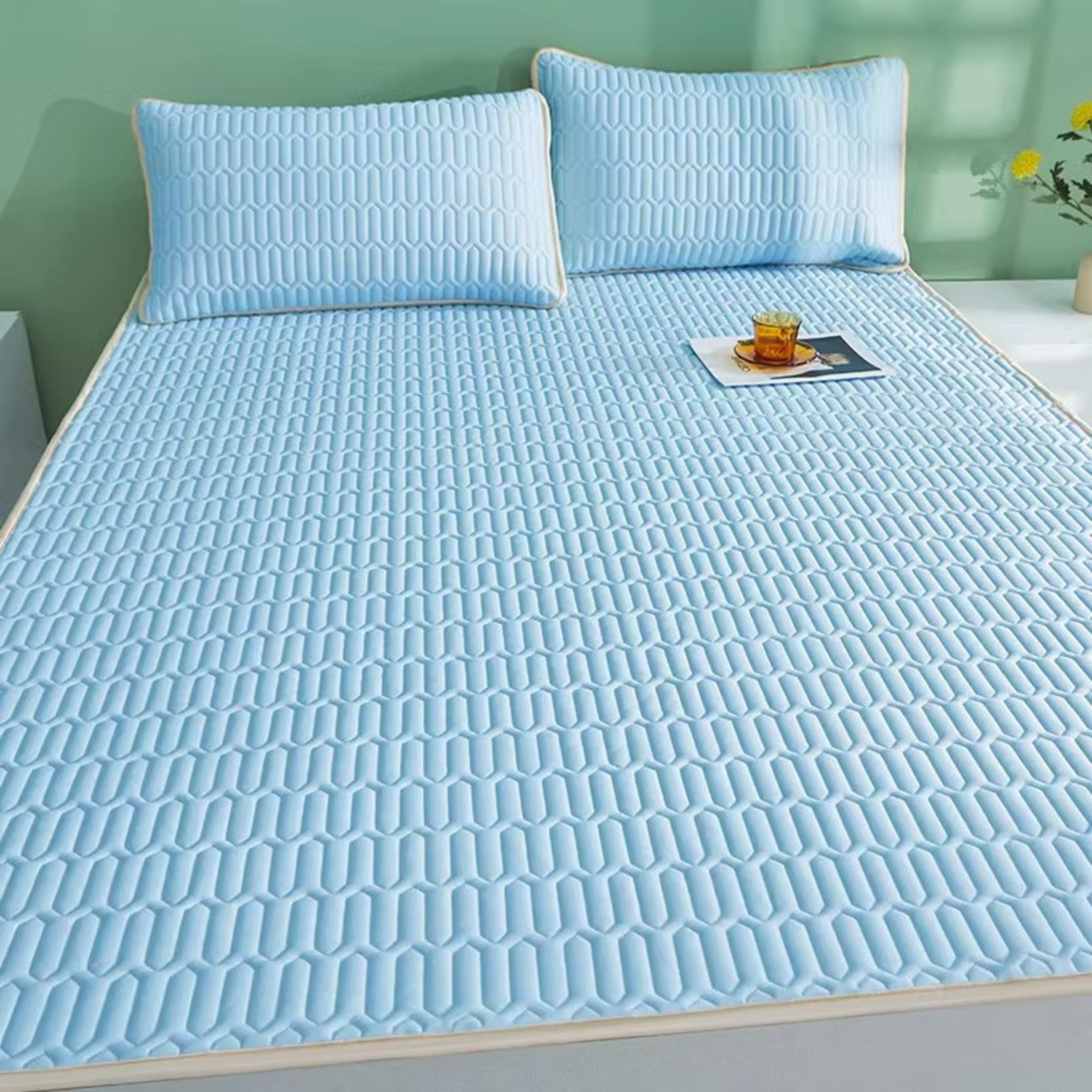 Summer Ice Silk Latex Cooling Mat Class A Baby Grade Three Piece Set 11