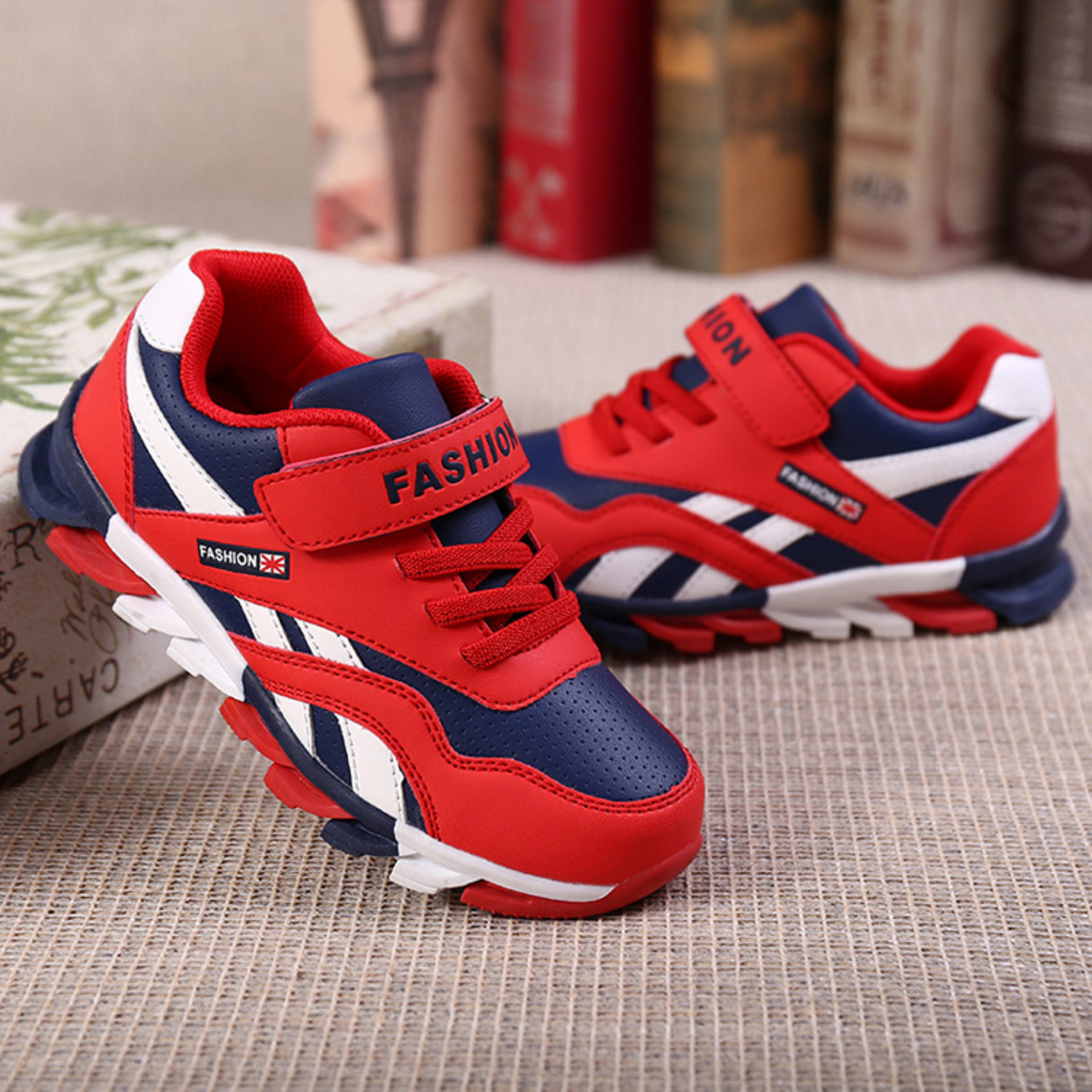 Children's Men's Cotton Magic Sports Large Stickers Running Shoes 7