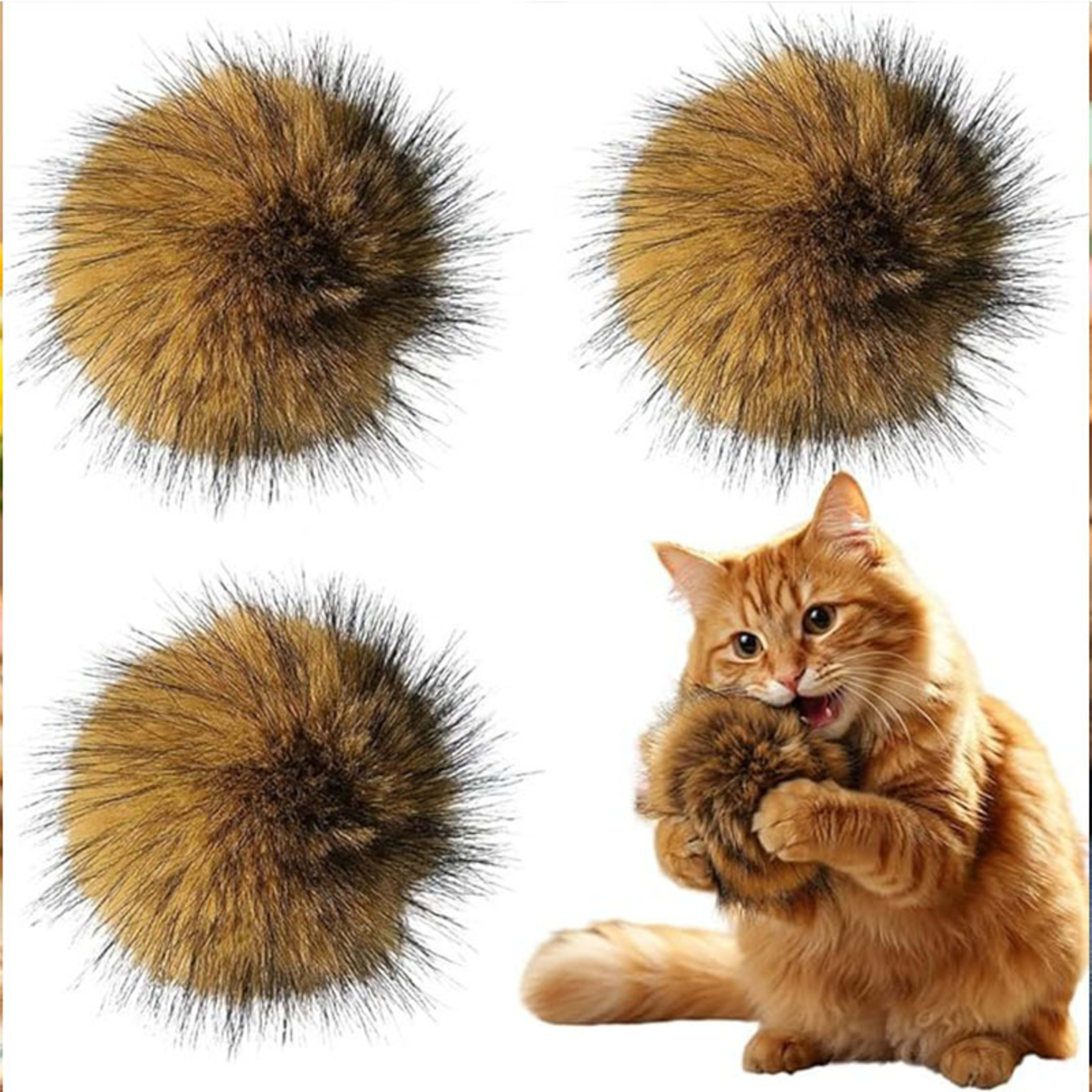 Rabbit Fur Ball Cat Enrichment Toy 3