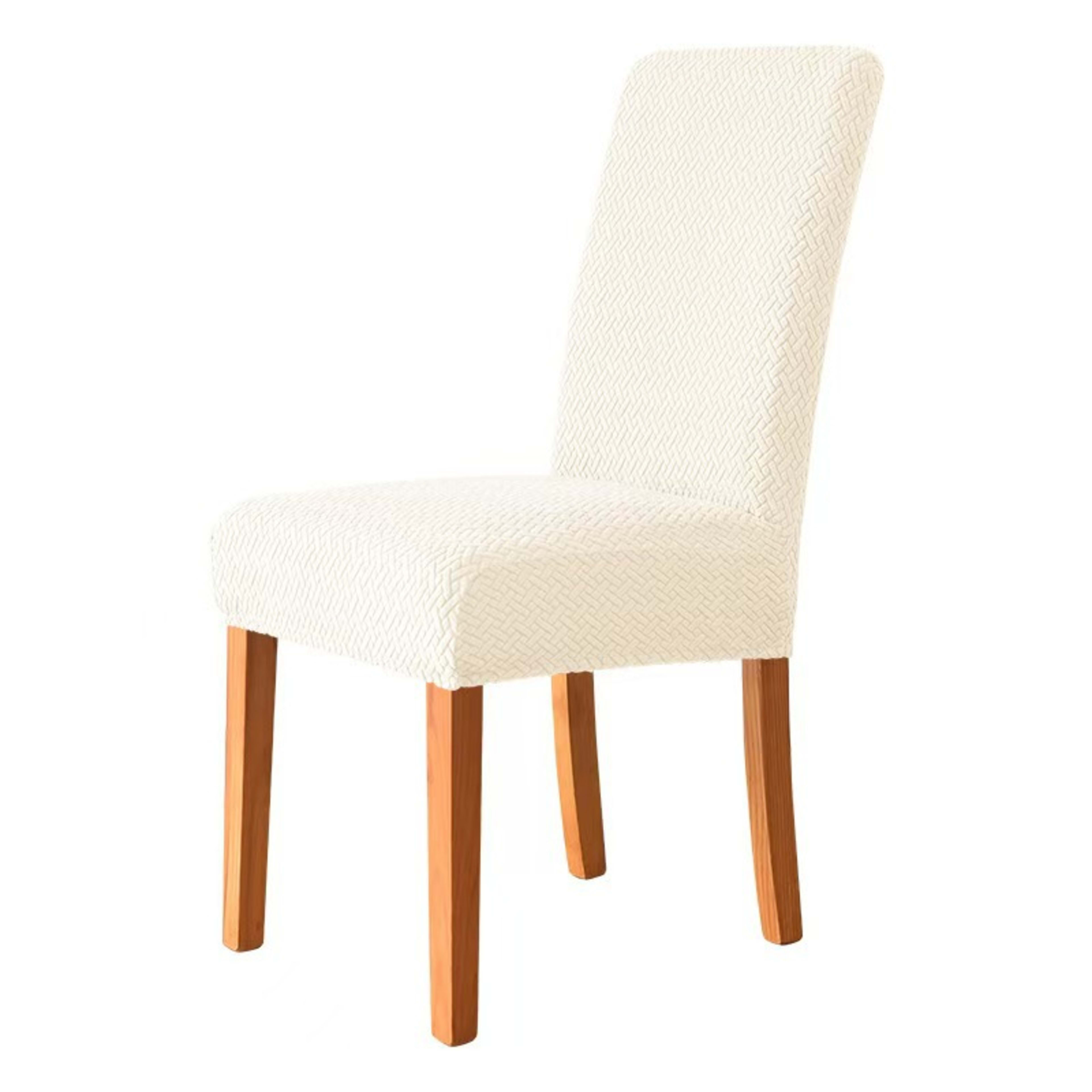 T-shaped Stretch Fleece Jacquard Chair Cover 8