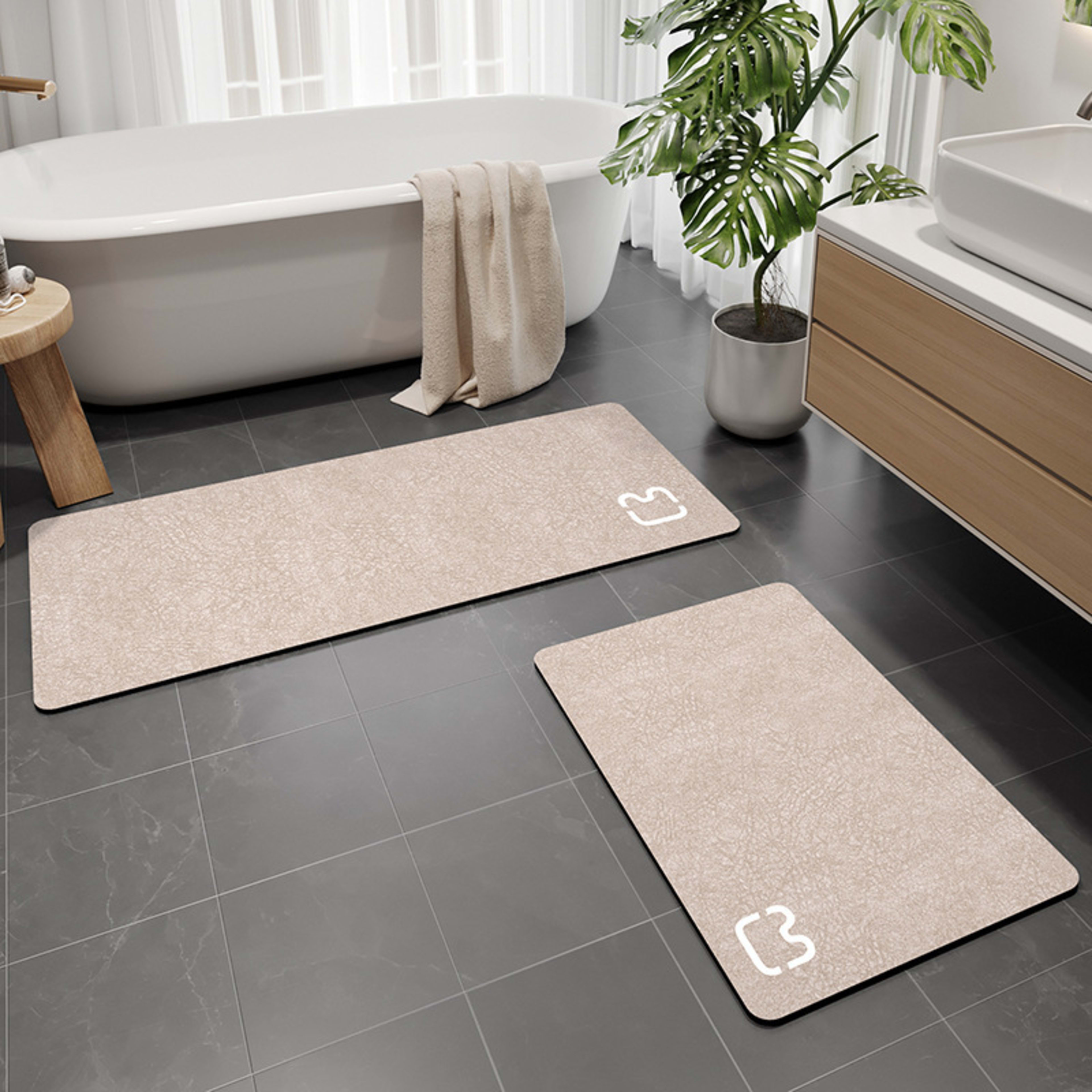 New Diatomaceous Earth Non-slip Bathroom Floor Mat 7