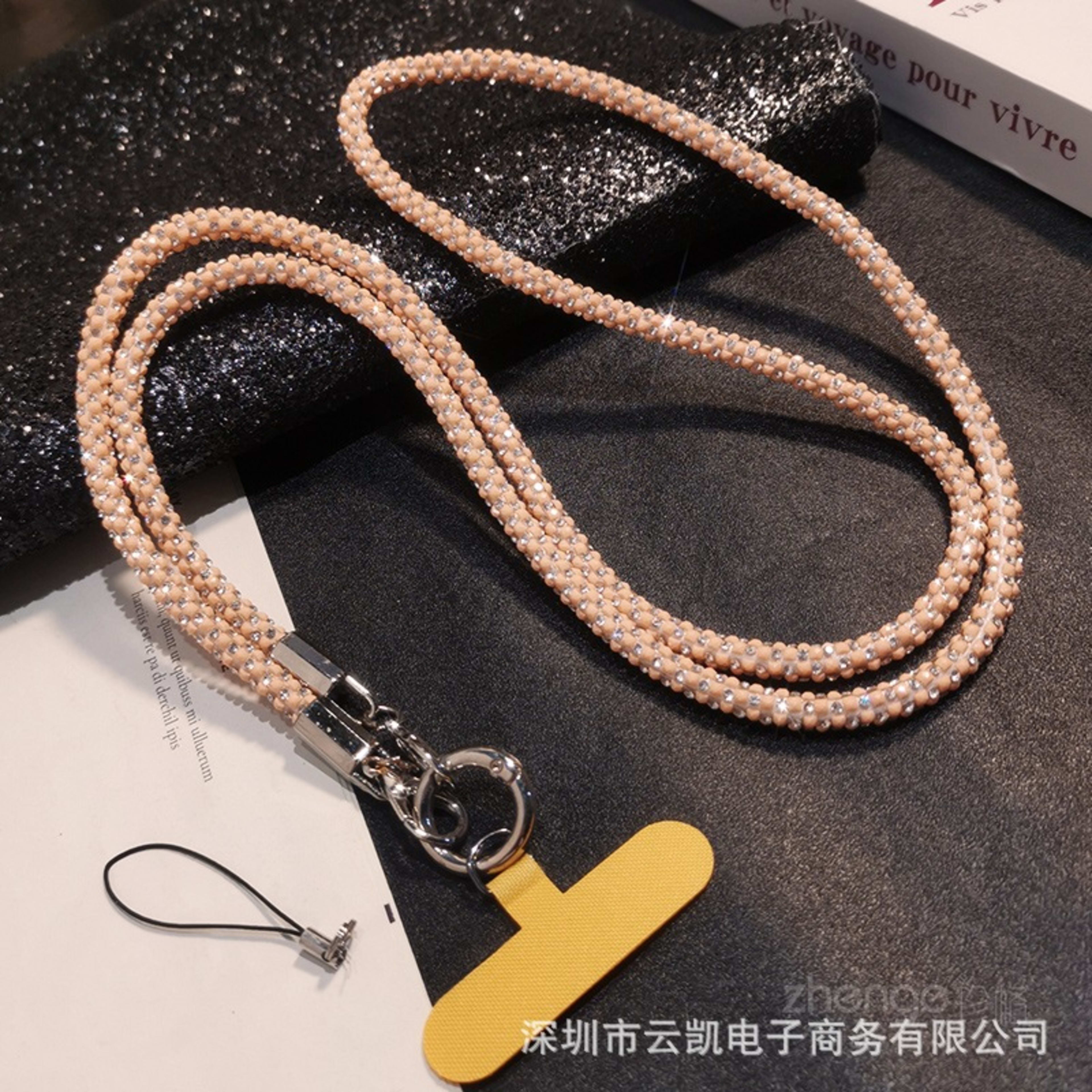 Rhinestone Mobile Phone Lanyard Crossbody Long 3
