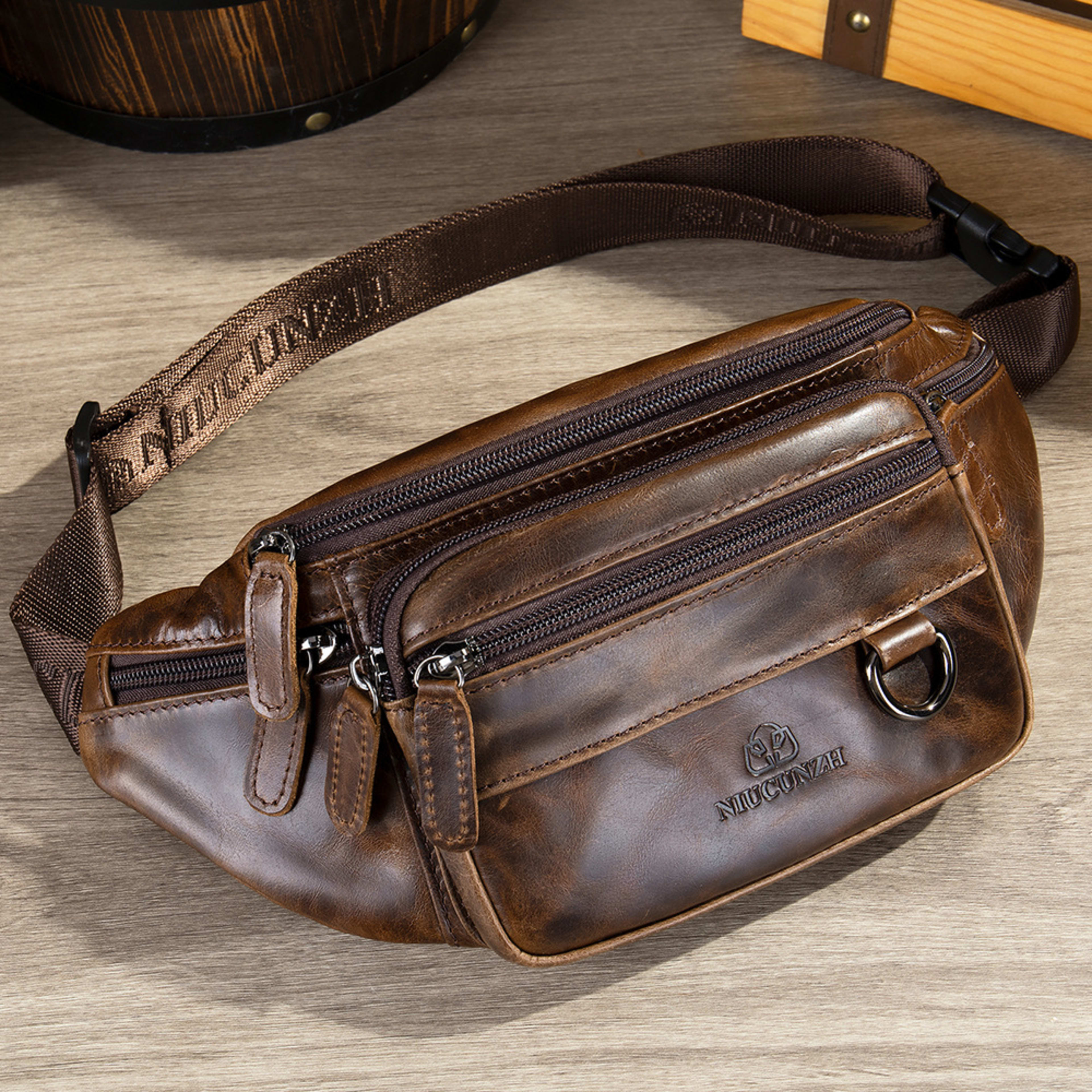 Multifunctional Mens ShoulderCrossbody Waist Bag 7