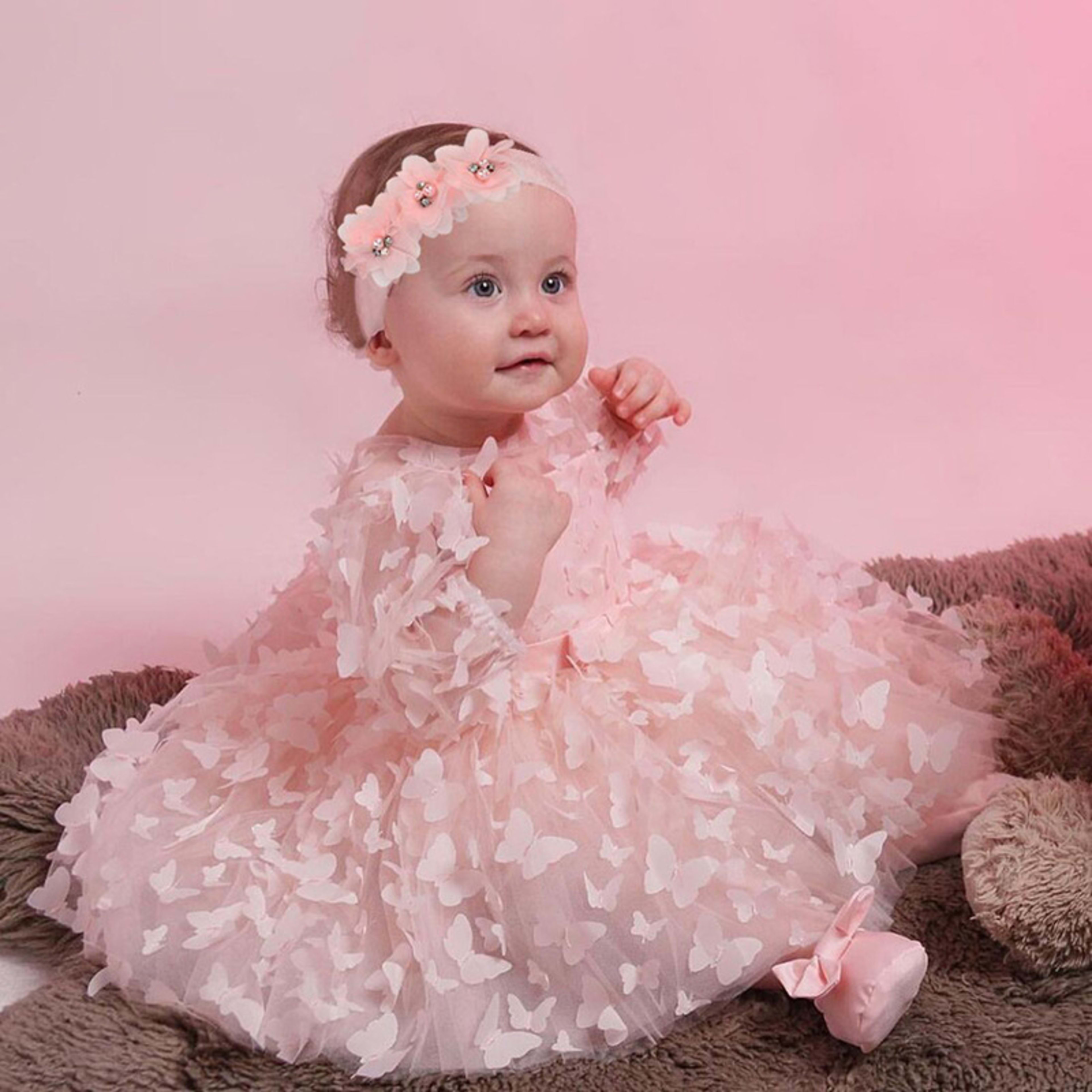 Baby And Toddler Mid-sleeve Dress Childrens Formal Gown 6