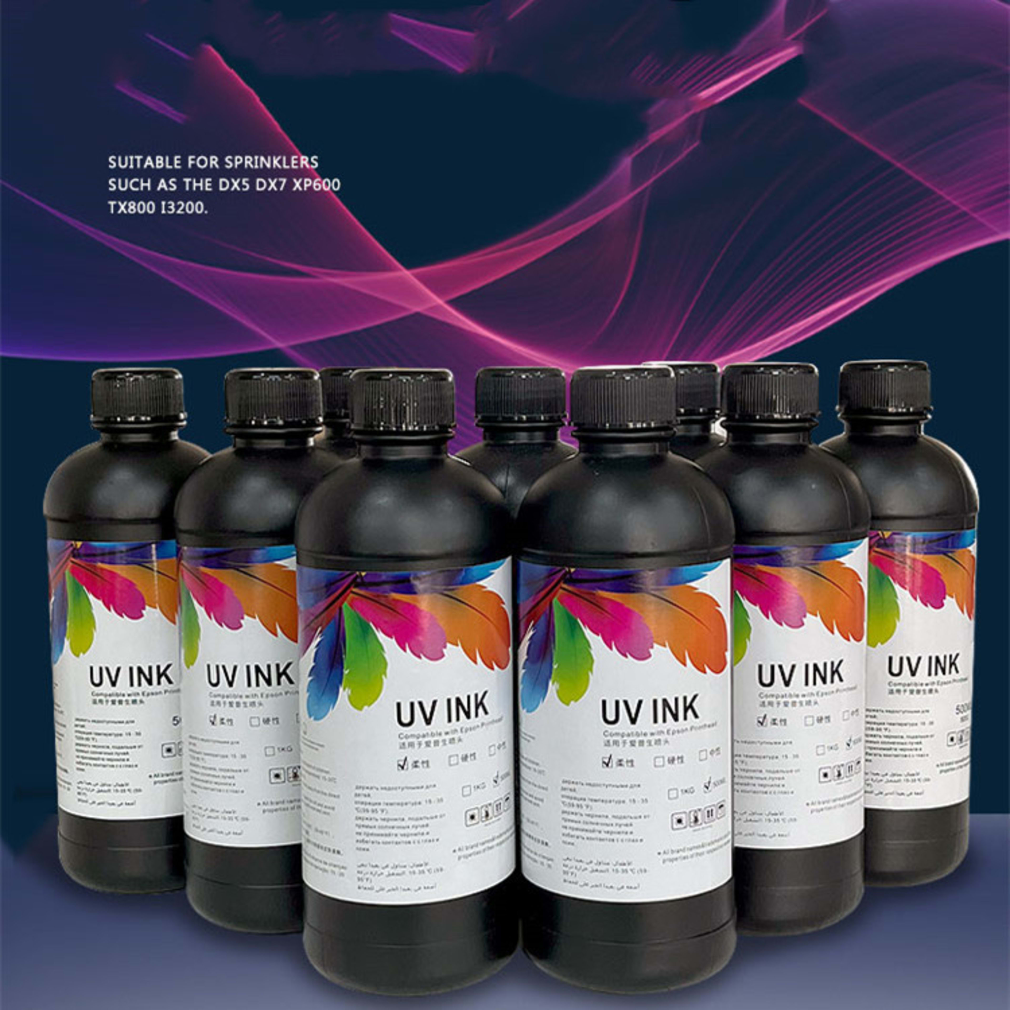 UV Ink Coil Flat Plate UV Printer Ink Epson XP600 5th And 7th Generation TX800 Ink 5