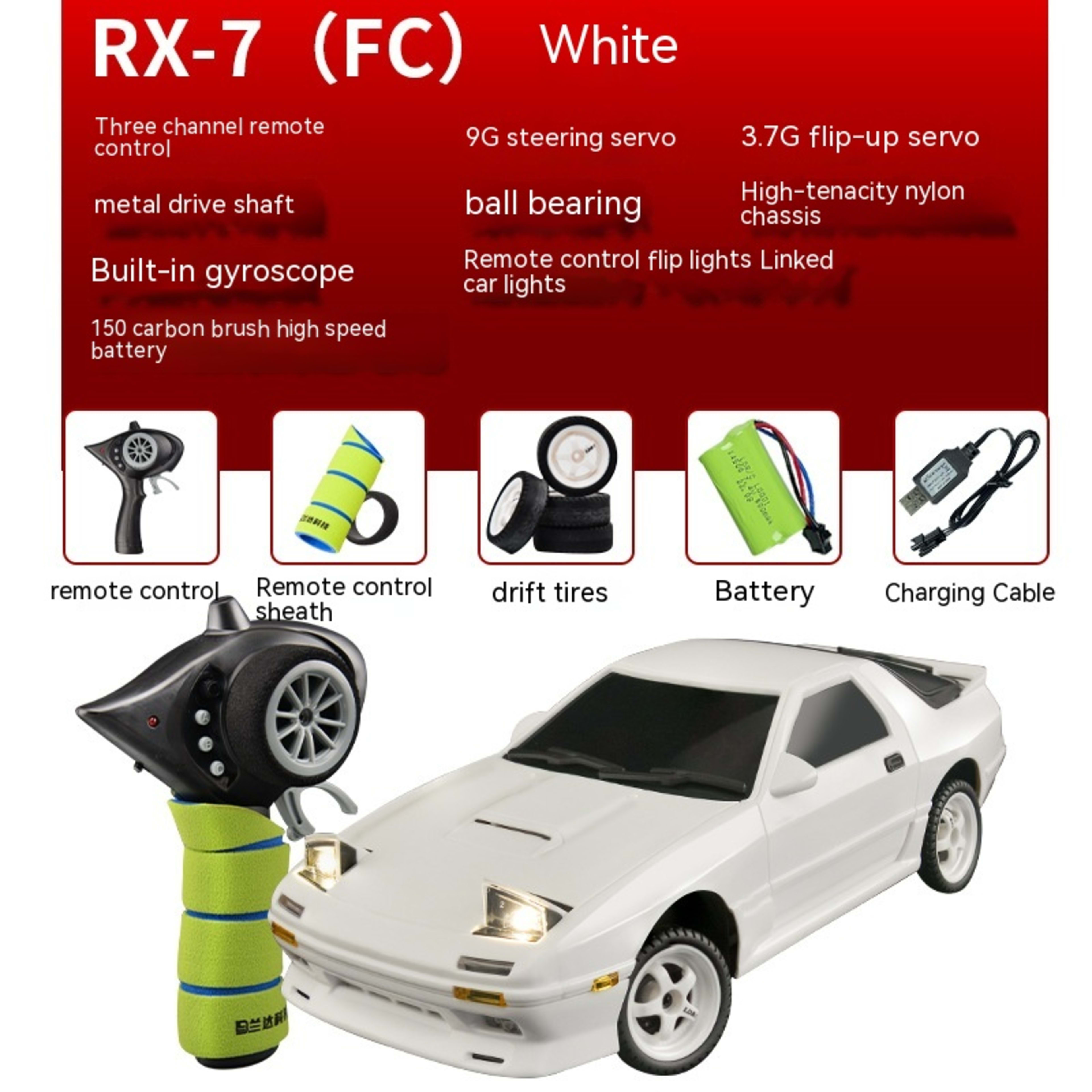 118 24g Mazda FC Drift Remote Control Car 9