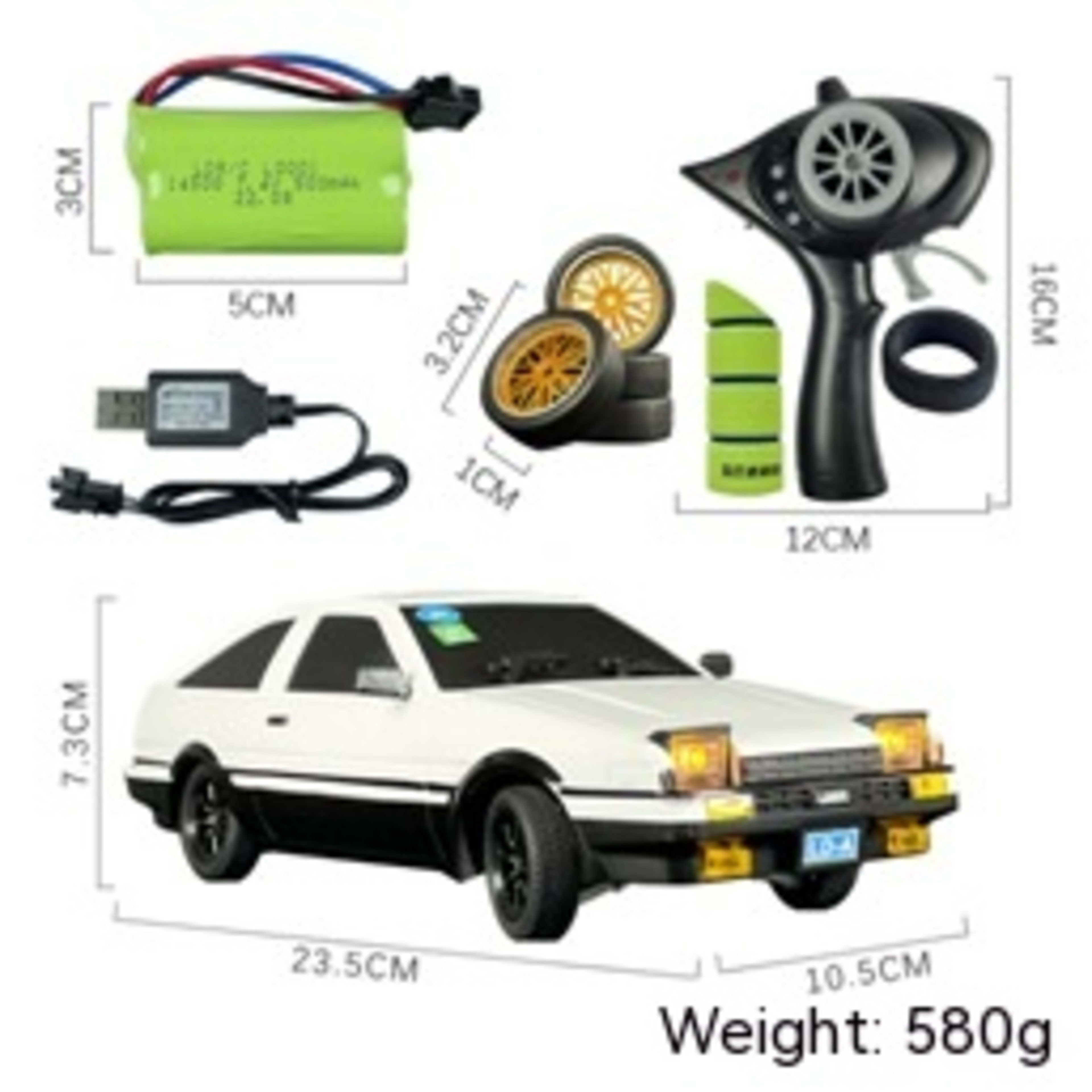 118 24g Mazda FC Drift Remote Control Car 7