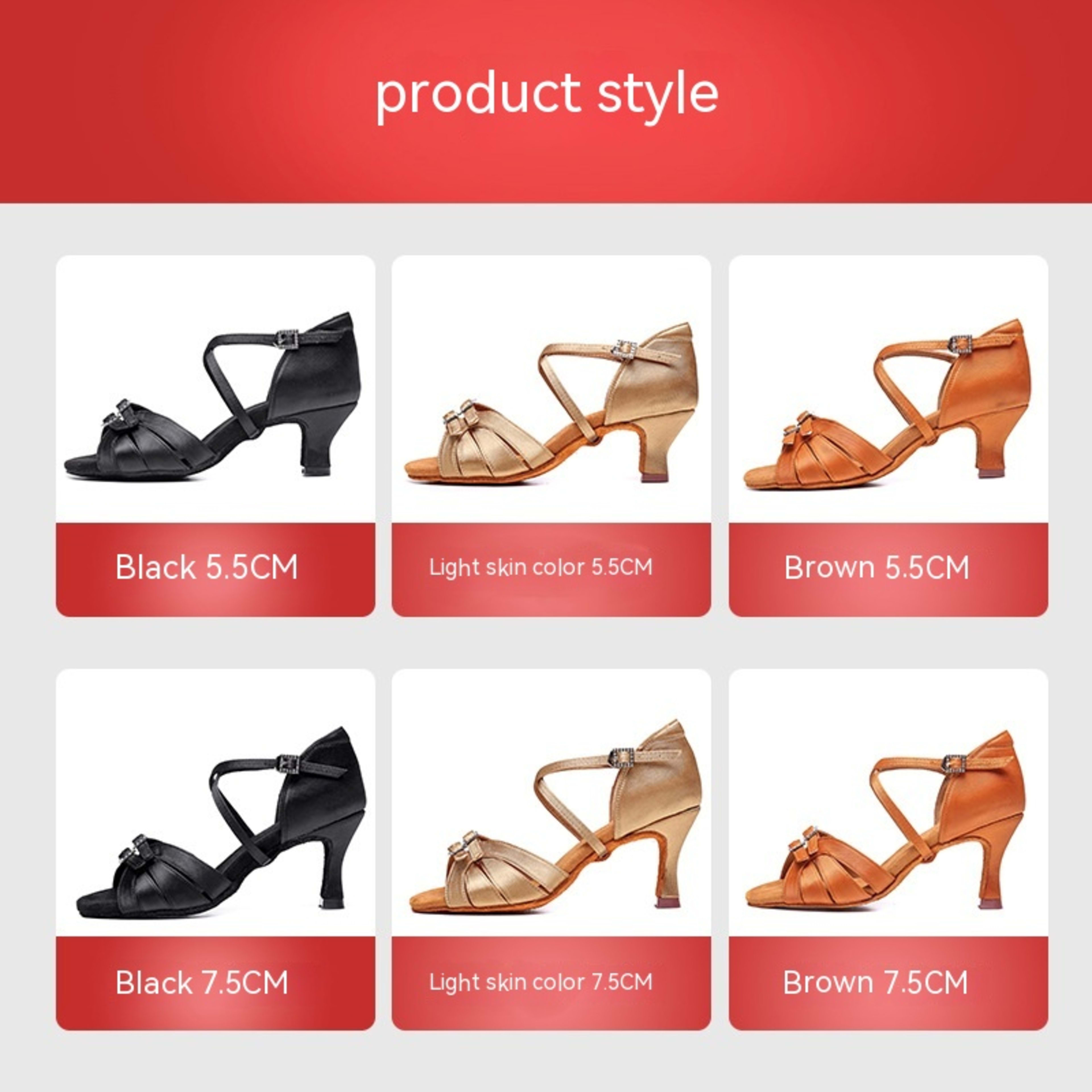 Latin Dance High Heel Dancing Shoes Soft Bottom 2