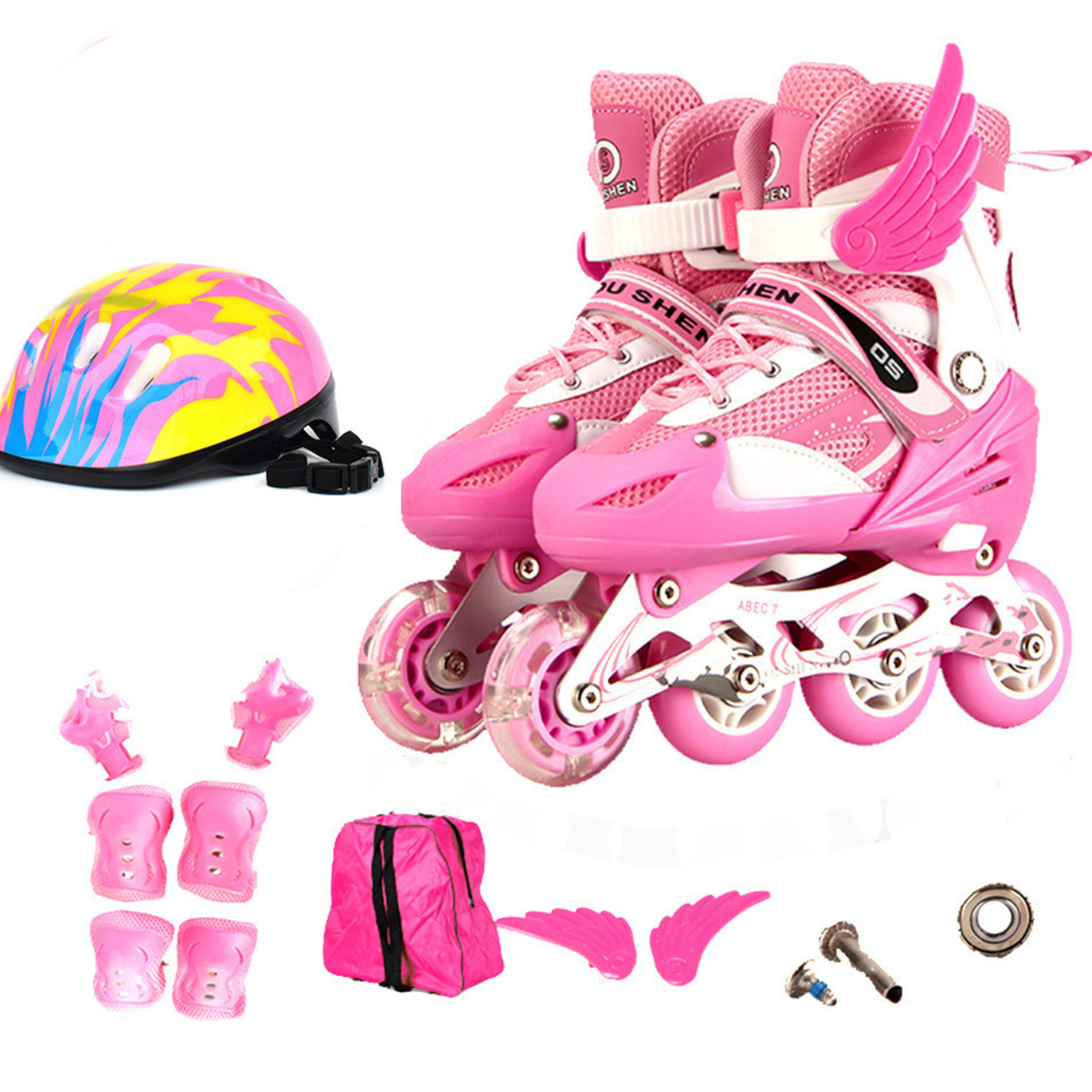 PU Single Adjustable Children The Skating Shoes 10