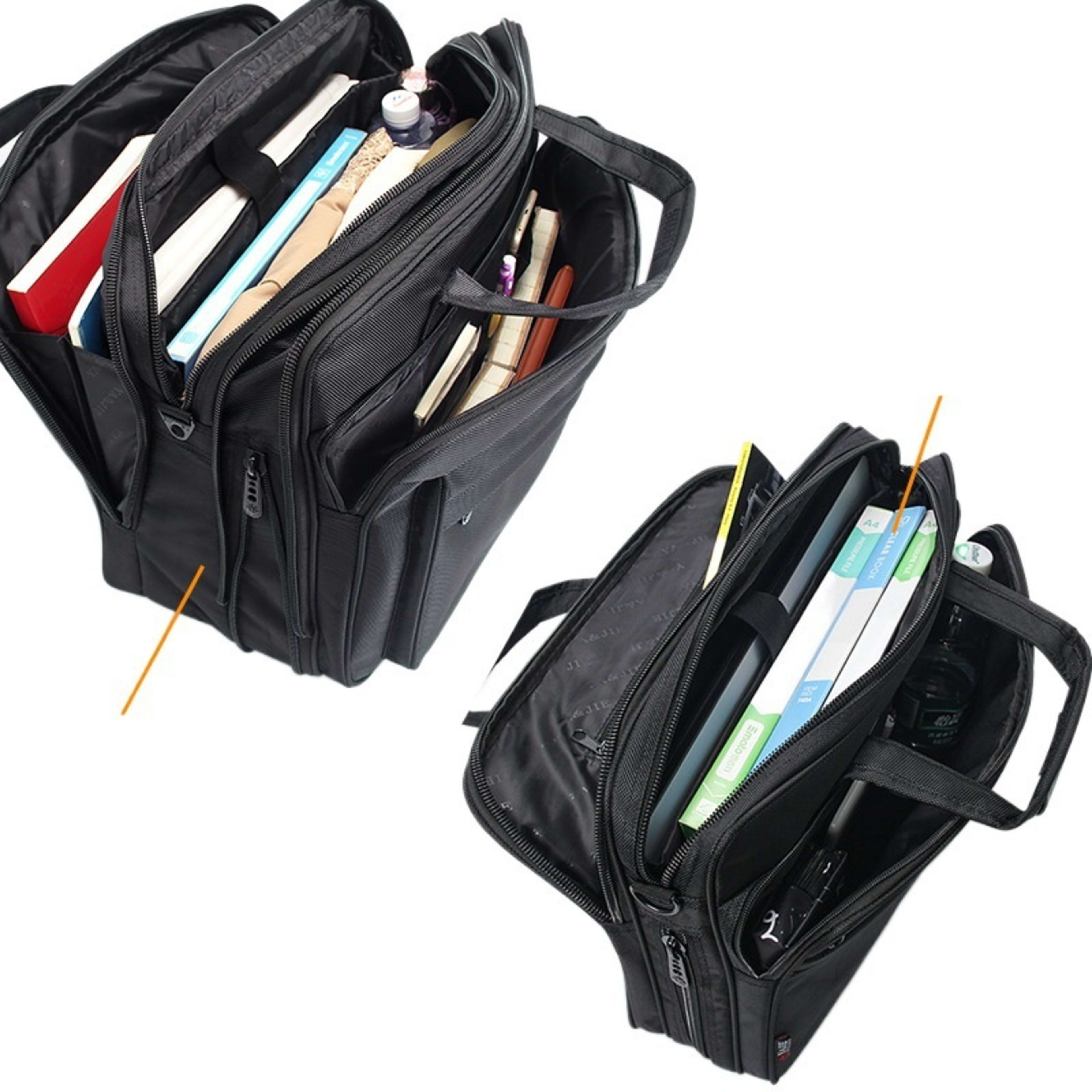 Large Capacity Briefcase Men's Business Canvas Portable 1