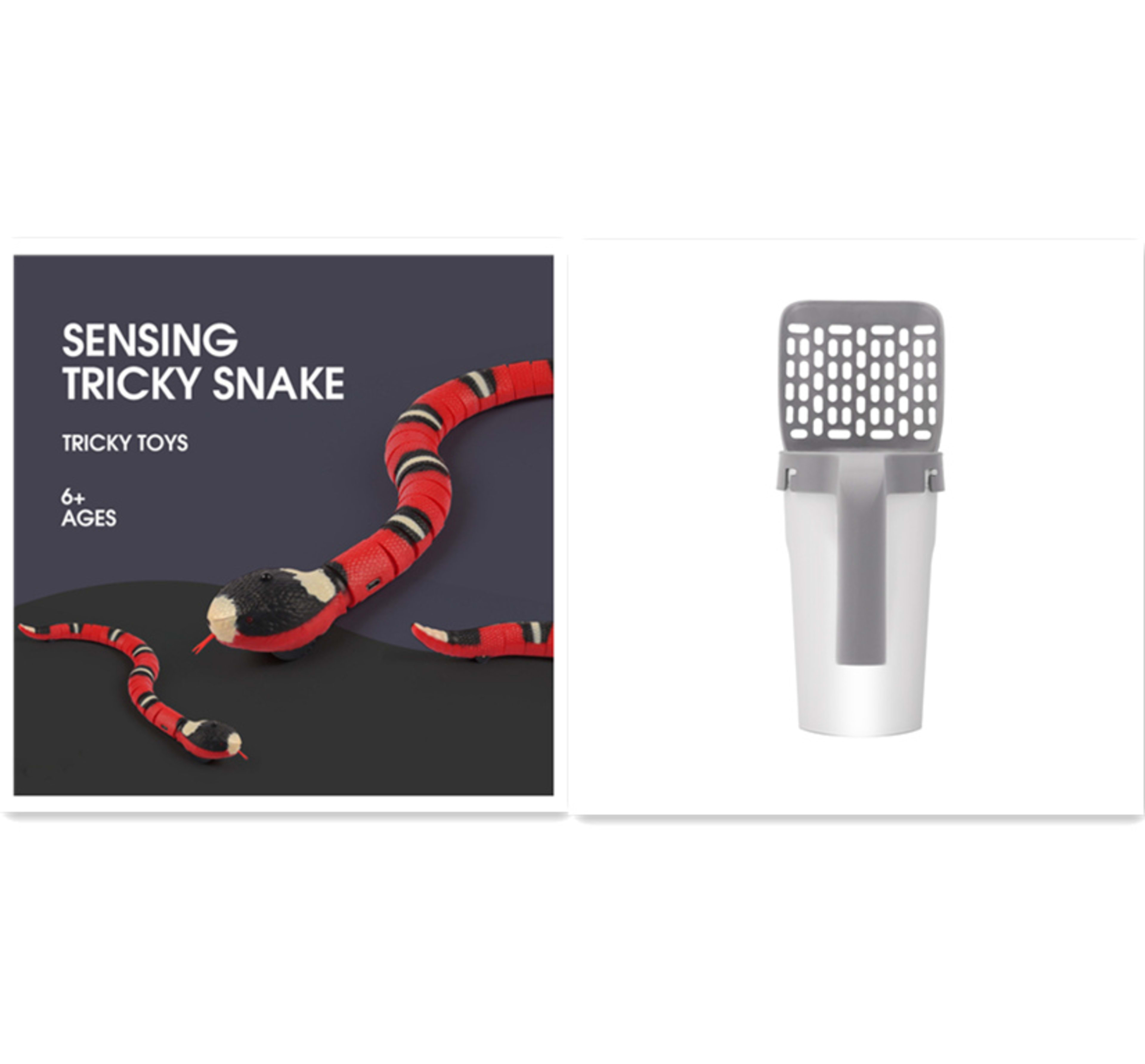 Remote Control Electric Toys Intelligent Induction Obstacle Avoidance Silver Ring Snake 8