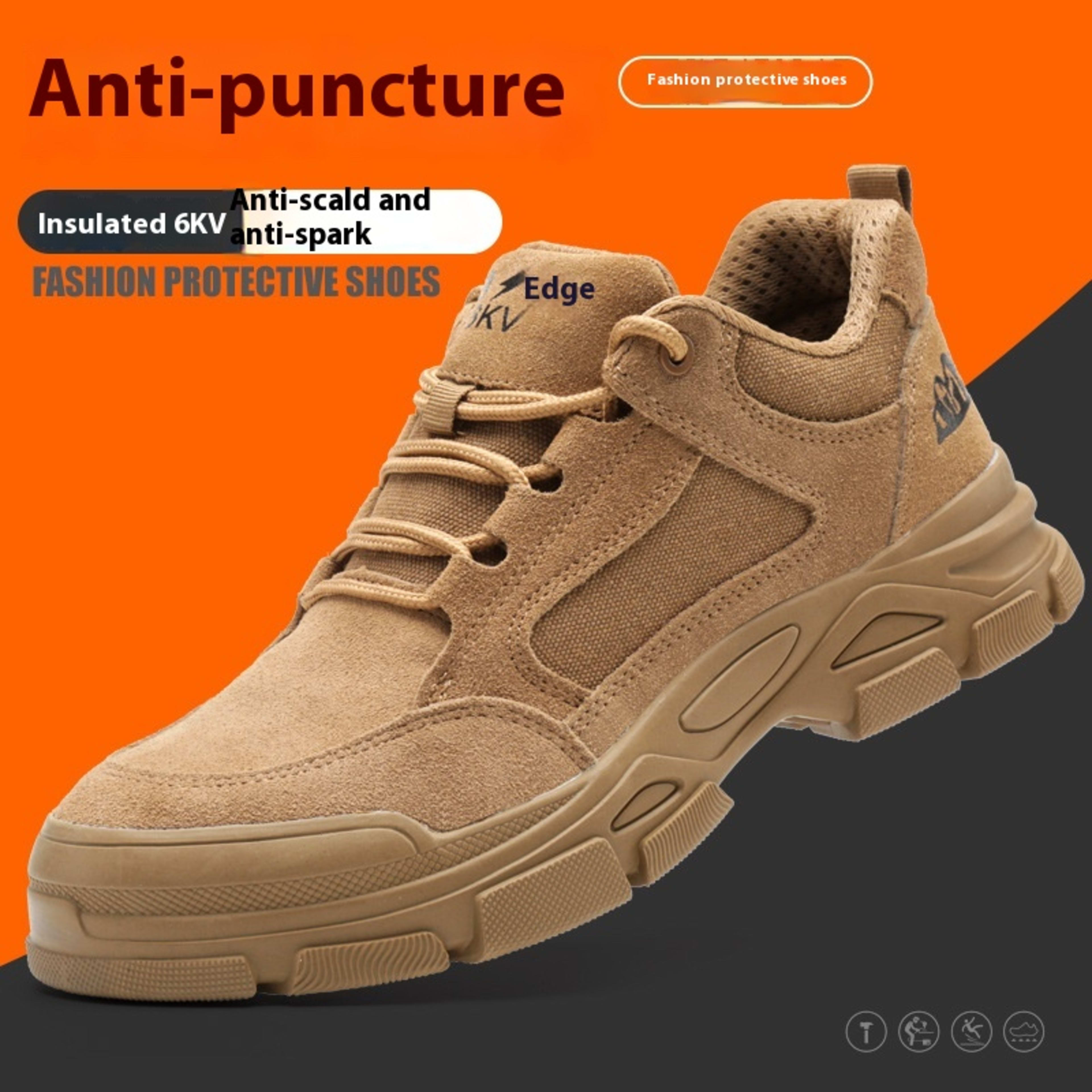 Men's Anti-smash And Anti-puncture Lightweight Wear-resistant Insulated Work Shoes 2