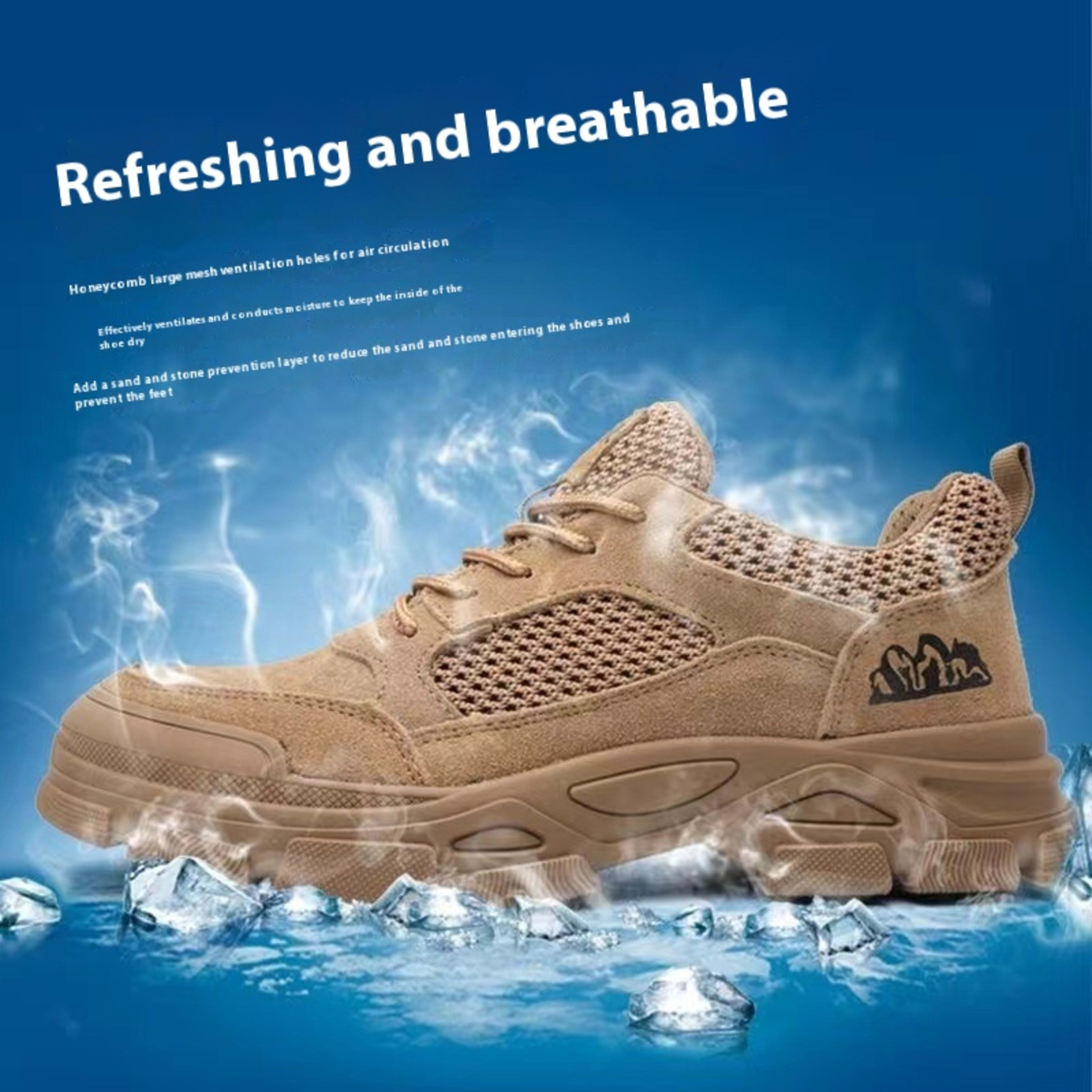 Men's Anti-smash And Anti-puncture Lightweight Wear-resistant Insulated Work Shoes 3