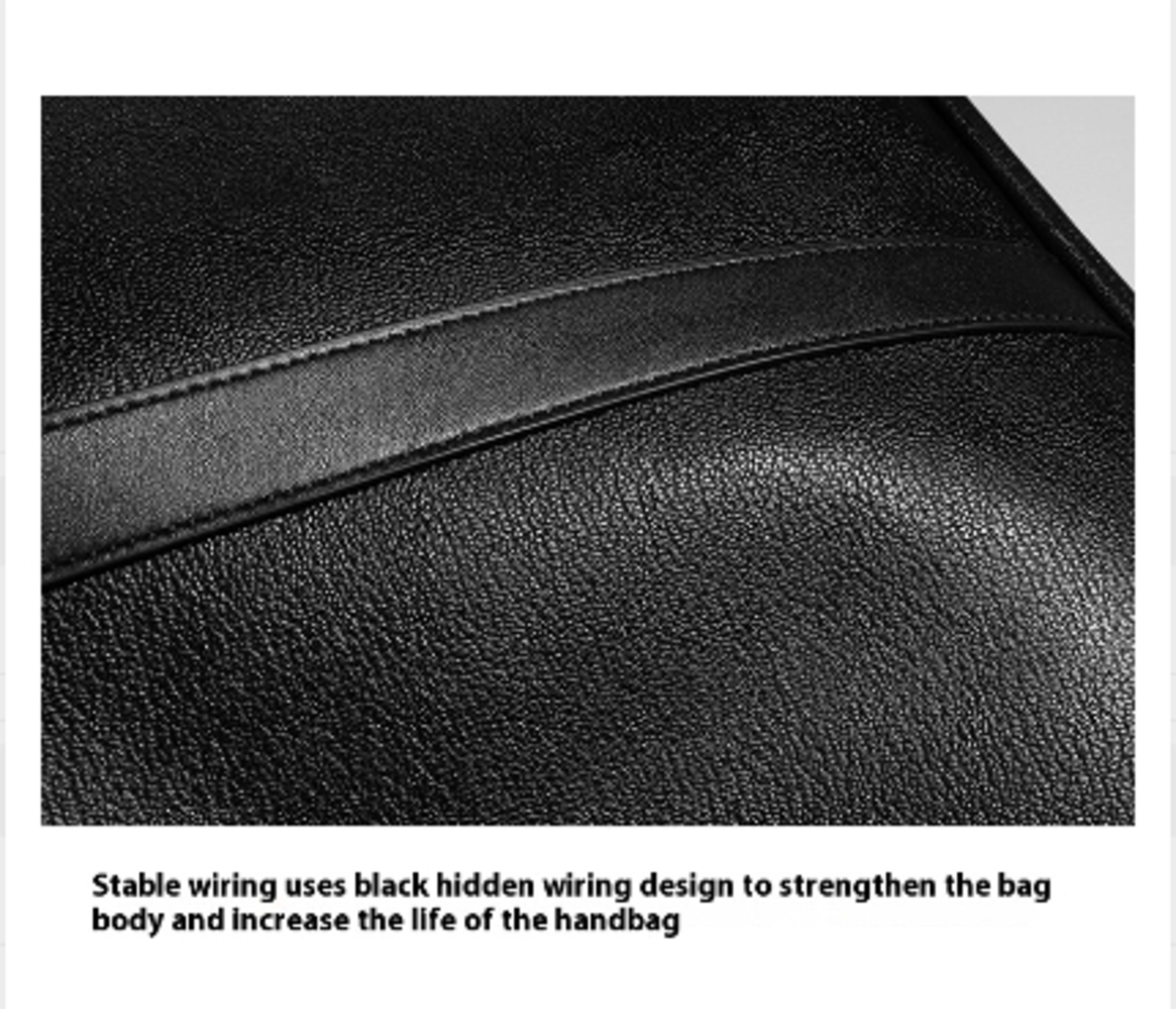 Men's Real-leather Handbag Double Zipper Cattlehide Leather Fashion 1