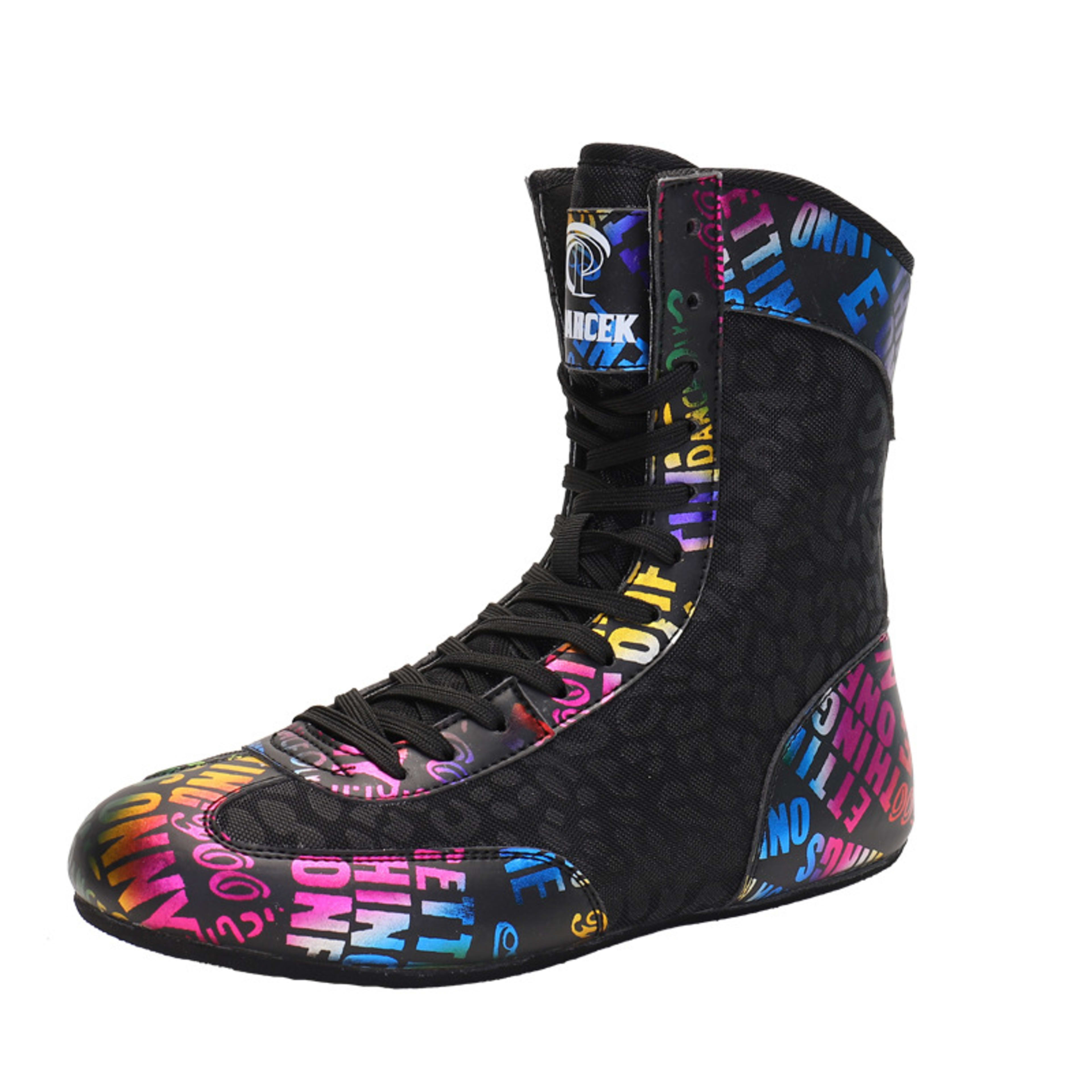 Mixed Combat Training Wrestling Soft Sole High Top Fitness Lifting Shoes 5