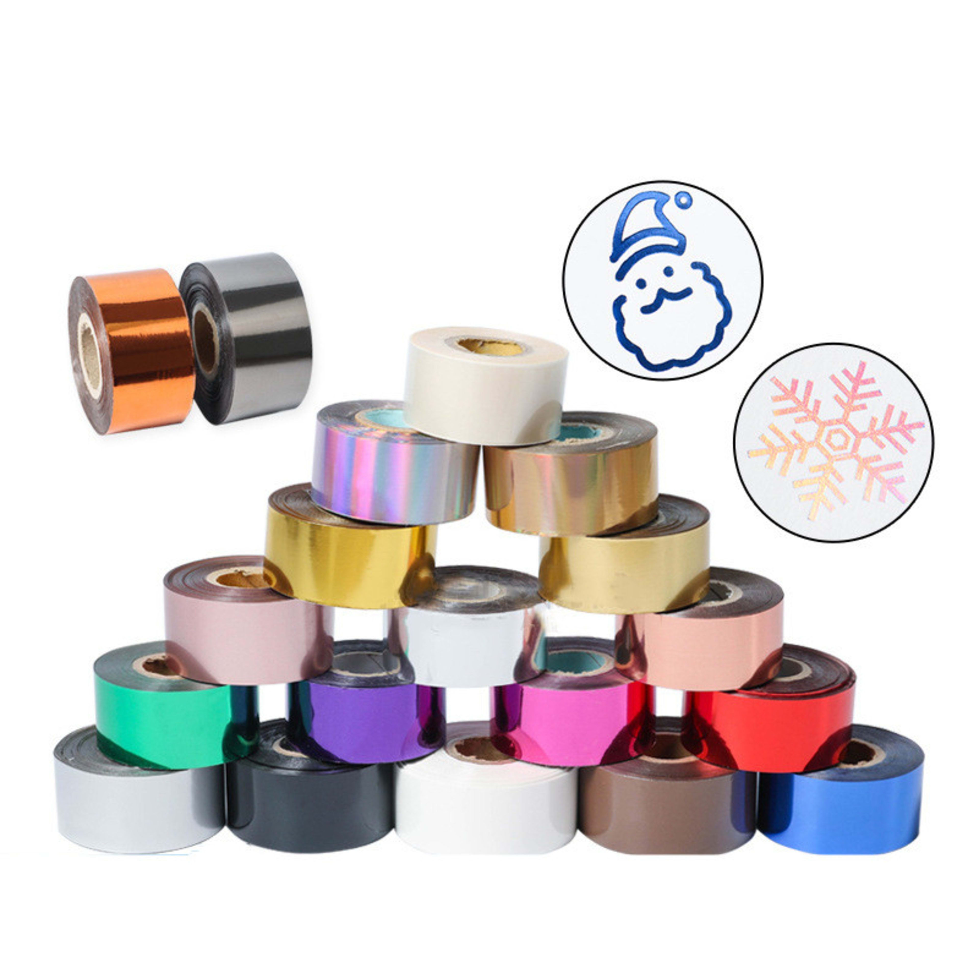 Electrochemical Aluminum Leather Plastic Hot Gold Foil Branding Multi-color Optional Cutting On Demand 2