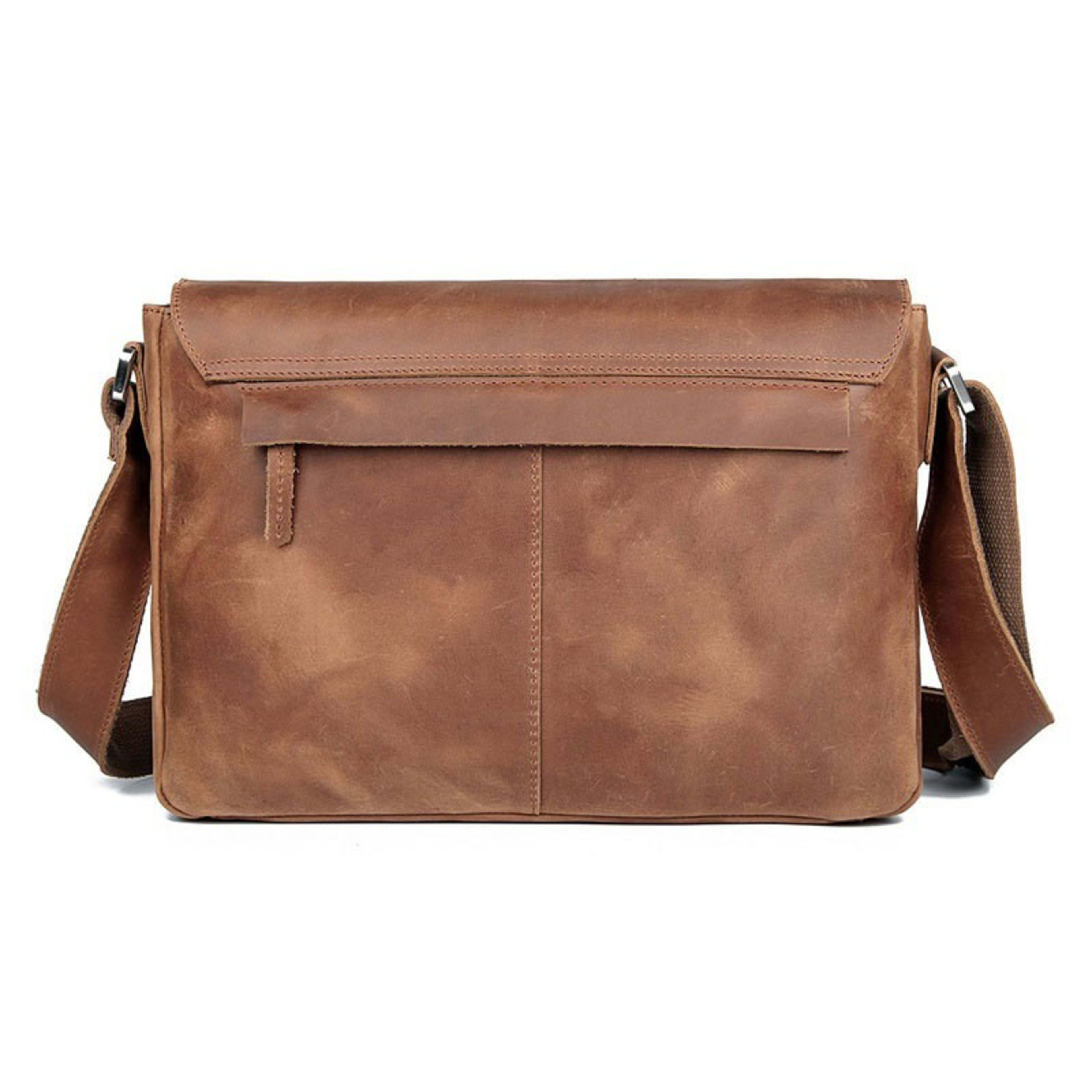 Vintage Leather Crossbody Bag For Men 4