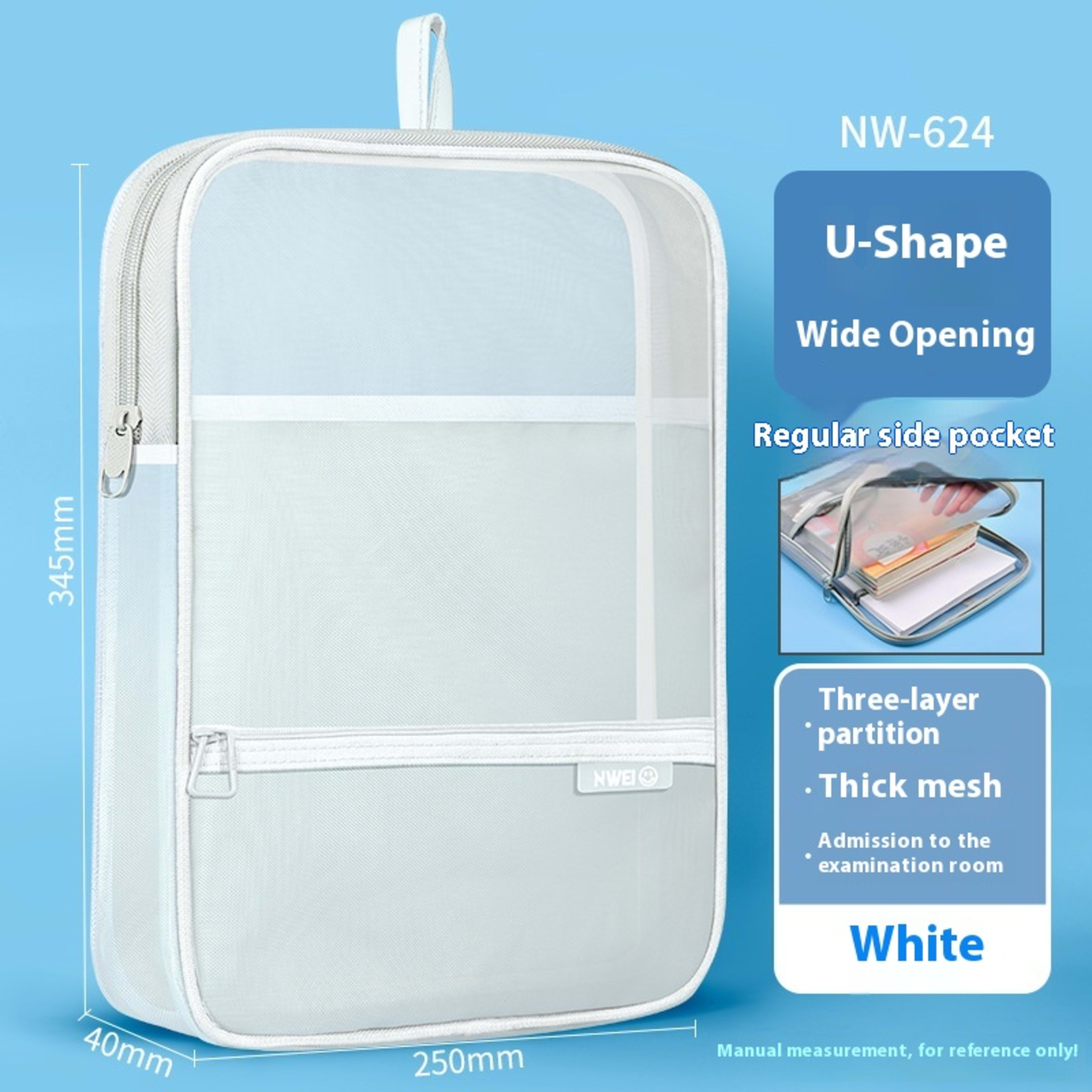 L-type Subject Subject Classification File Transparent Test Paper Storage Bag 4