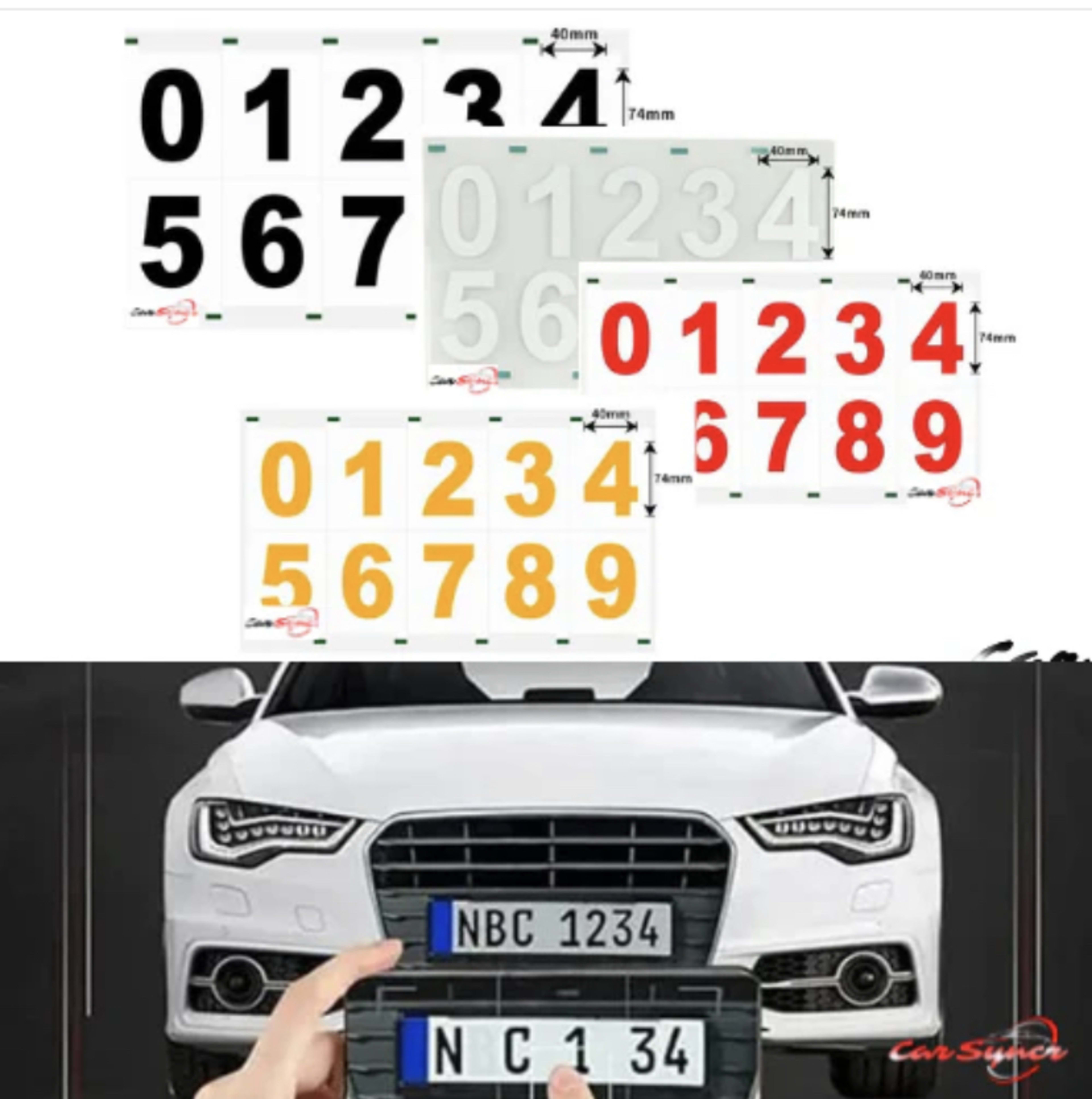 High Temperature Resistant Signboard Reflective Waterproof Pvc Adhesive Number Paper 7