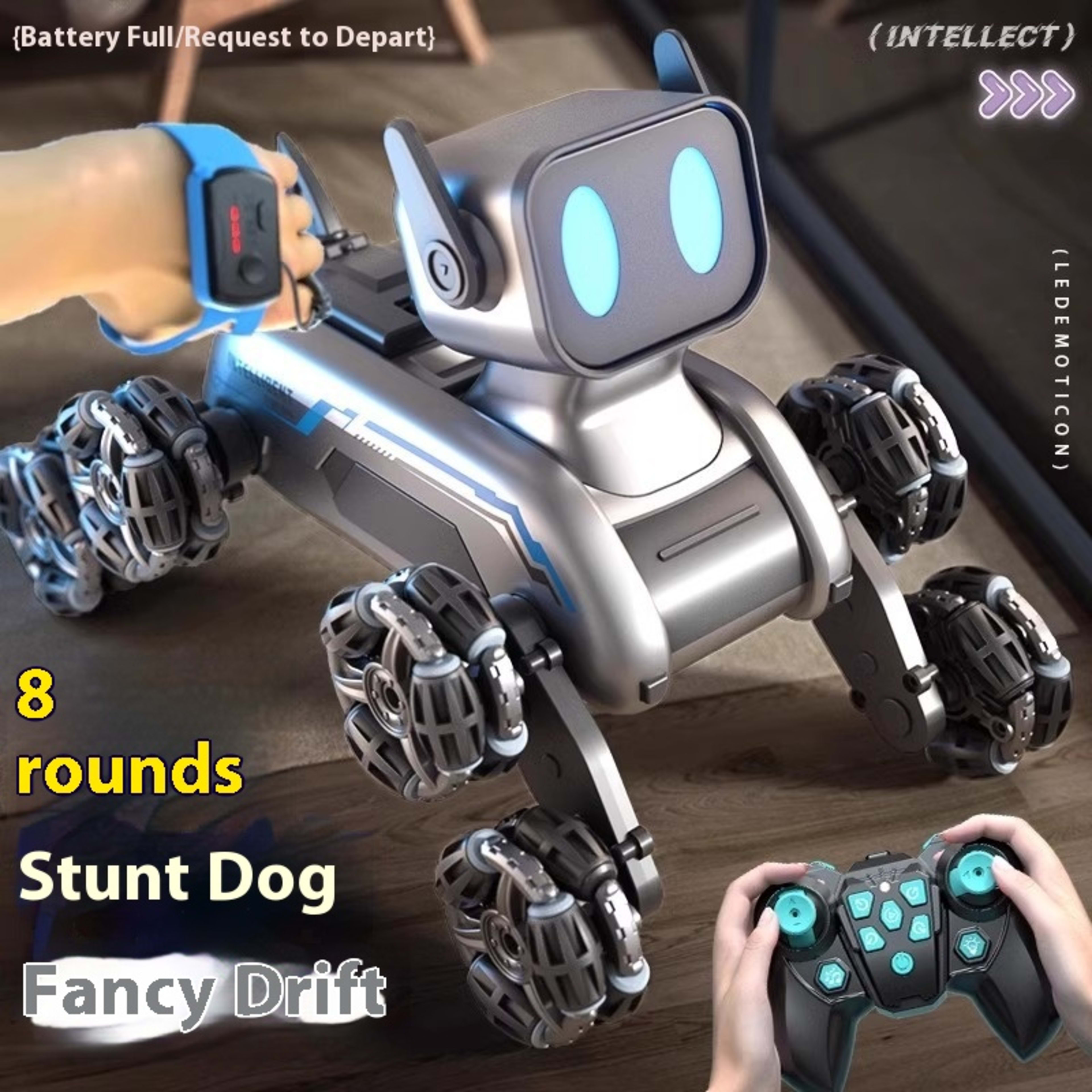 Intelligent Mechanical Dog Changeable Remote Control Singing Toy 1