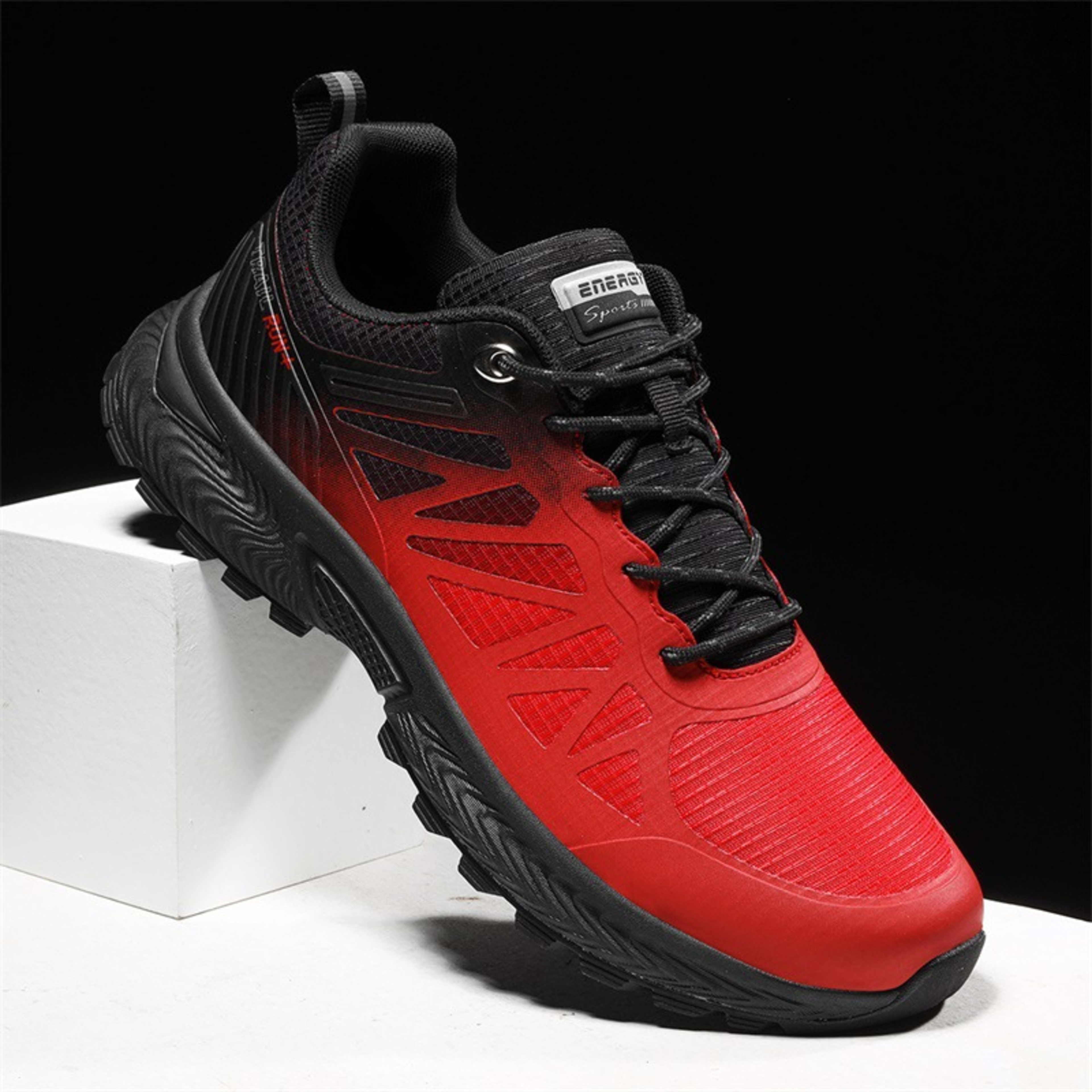 Breathable Mesh Surface Plus Size Men's Outdoor Running Shoes 1
